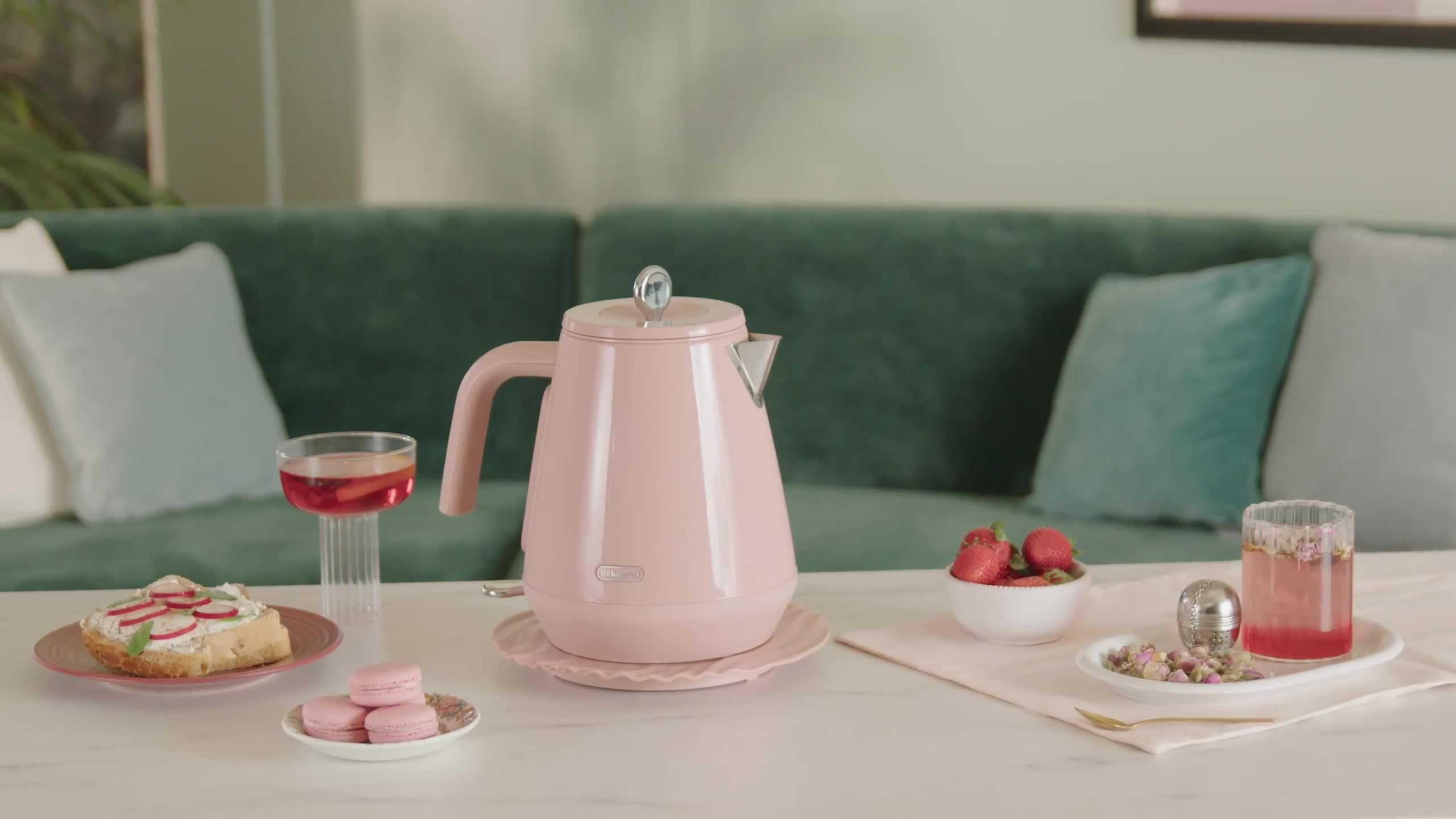 Image thumbnail 8 of 8 of DeLonghi Eclettica Kettle - Pink
