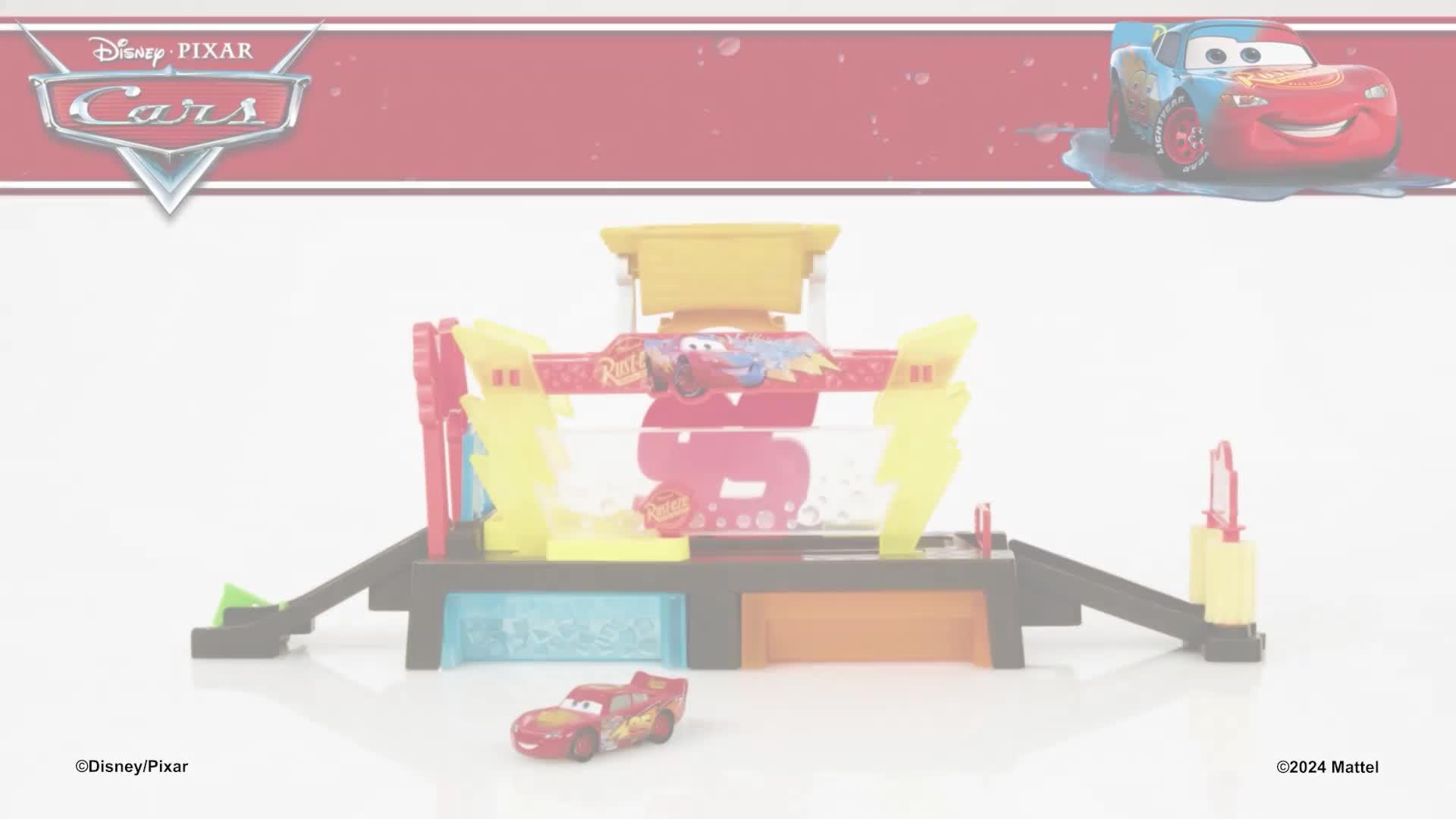 Image thumbnail 8 of 8 of Disney Cars Colour Changers Lightning McQueen Car Wash