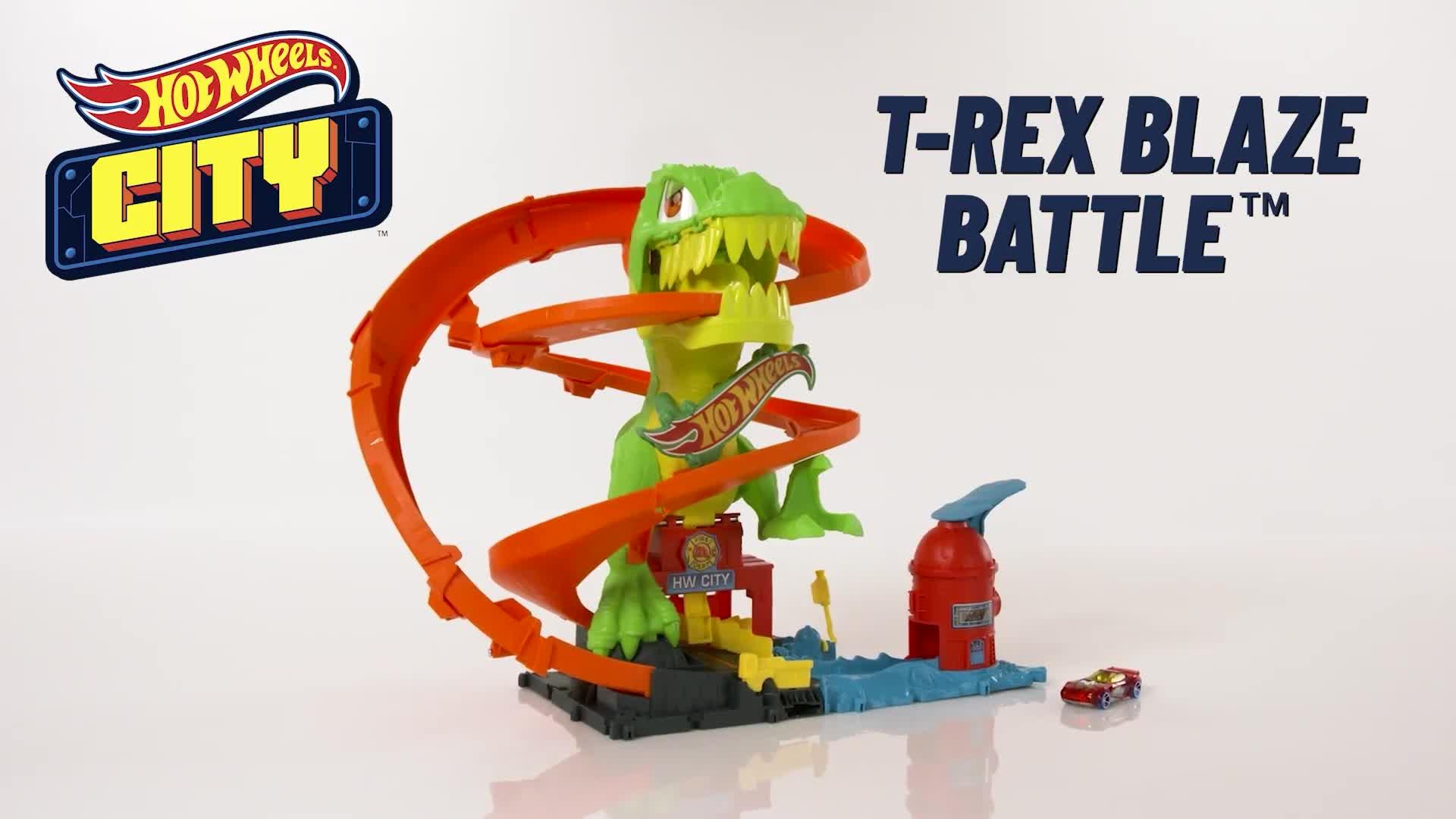 Hot Wheels City T-Rex Blaze Battle Very Ireland