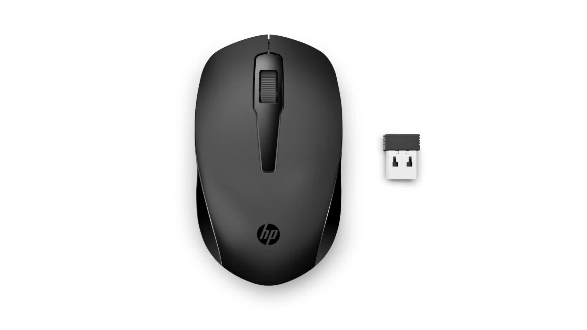 Image thumbnail 8 of 8 of HP 150 Wireless Mouse - Ambidextrous Design - 3 Buttons, Scroll Wheel - Up to 10 Month Battery - Black