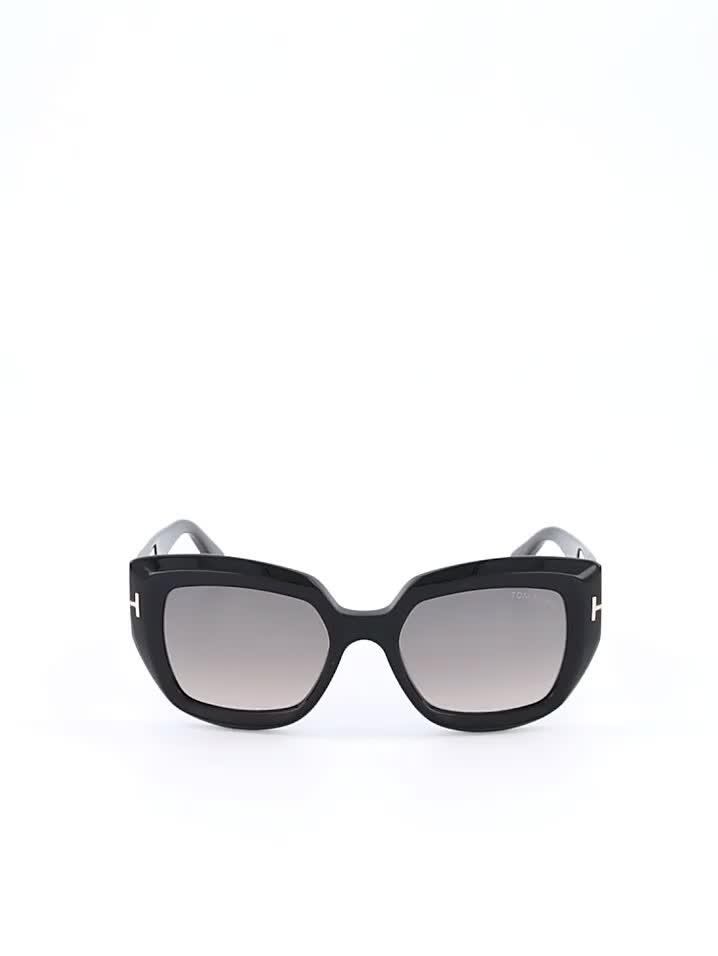 Image thumbnail 5 of 5 of Tom Ford Saltzman Butterfly Sunglasses - Shiny Black