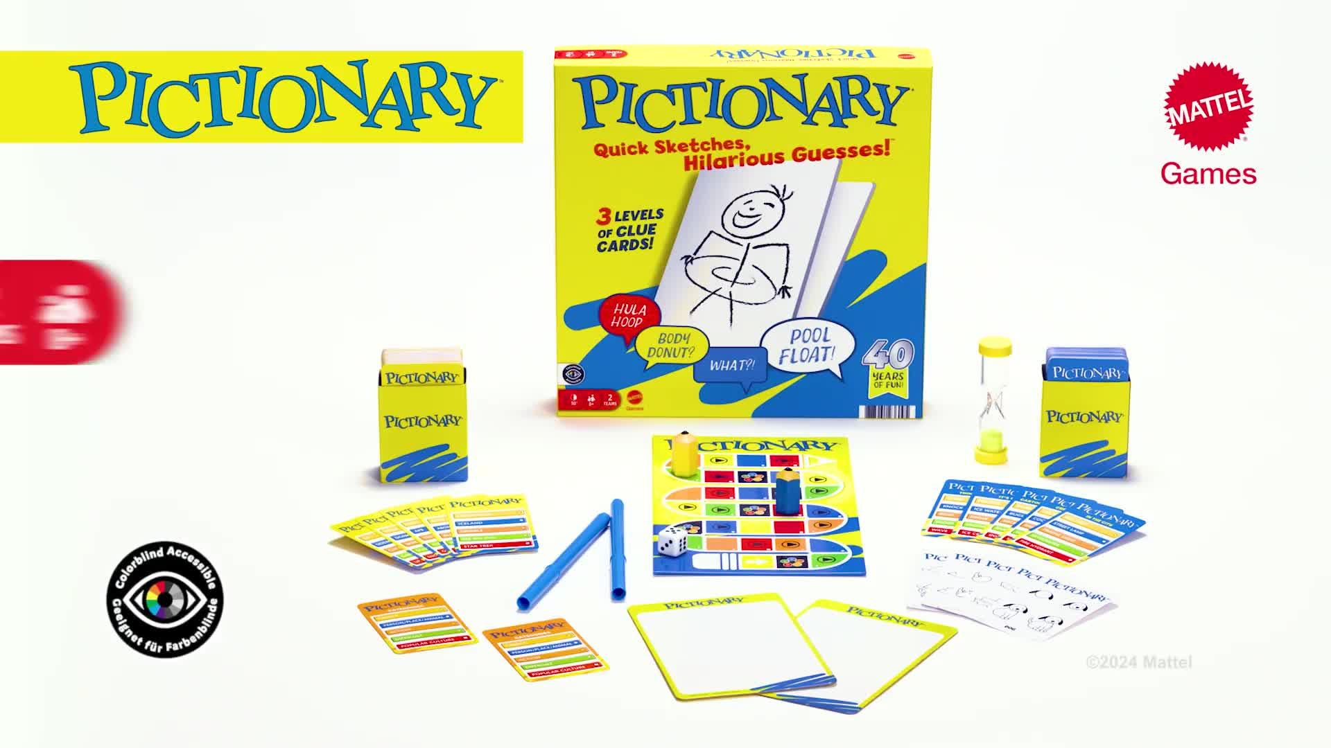 Image thumbnail 8 of 8 of Pictionary Pictionary Classic Family Game