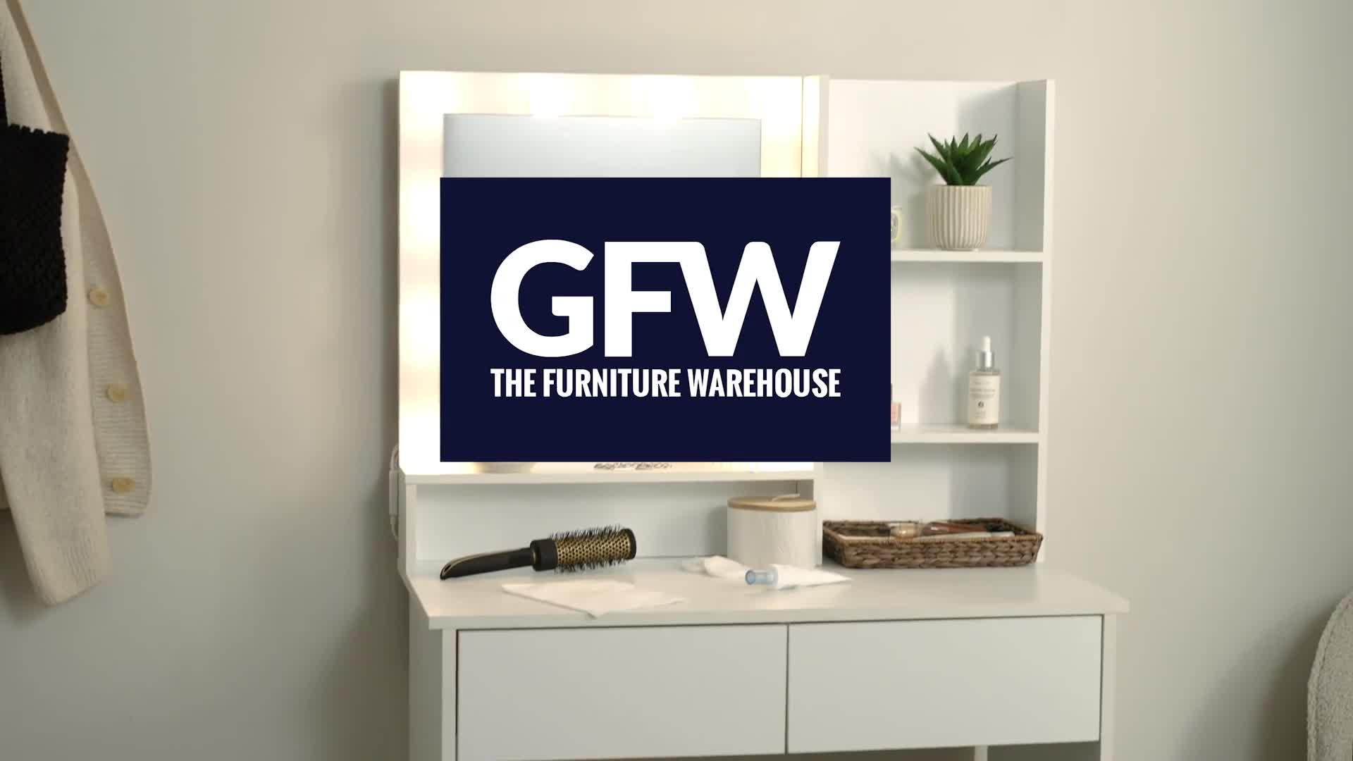 Image thumbnail 8 of 8 of GFW Eva Dressing Table With Stool