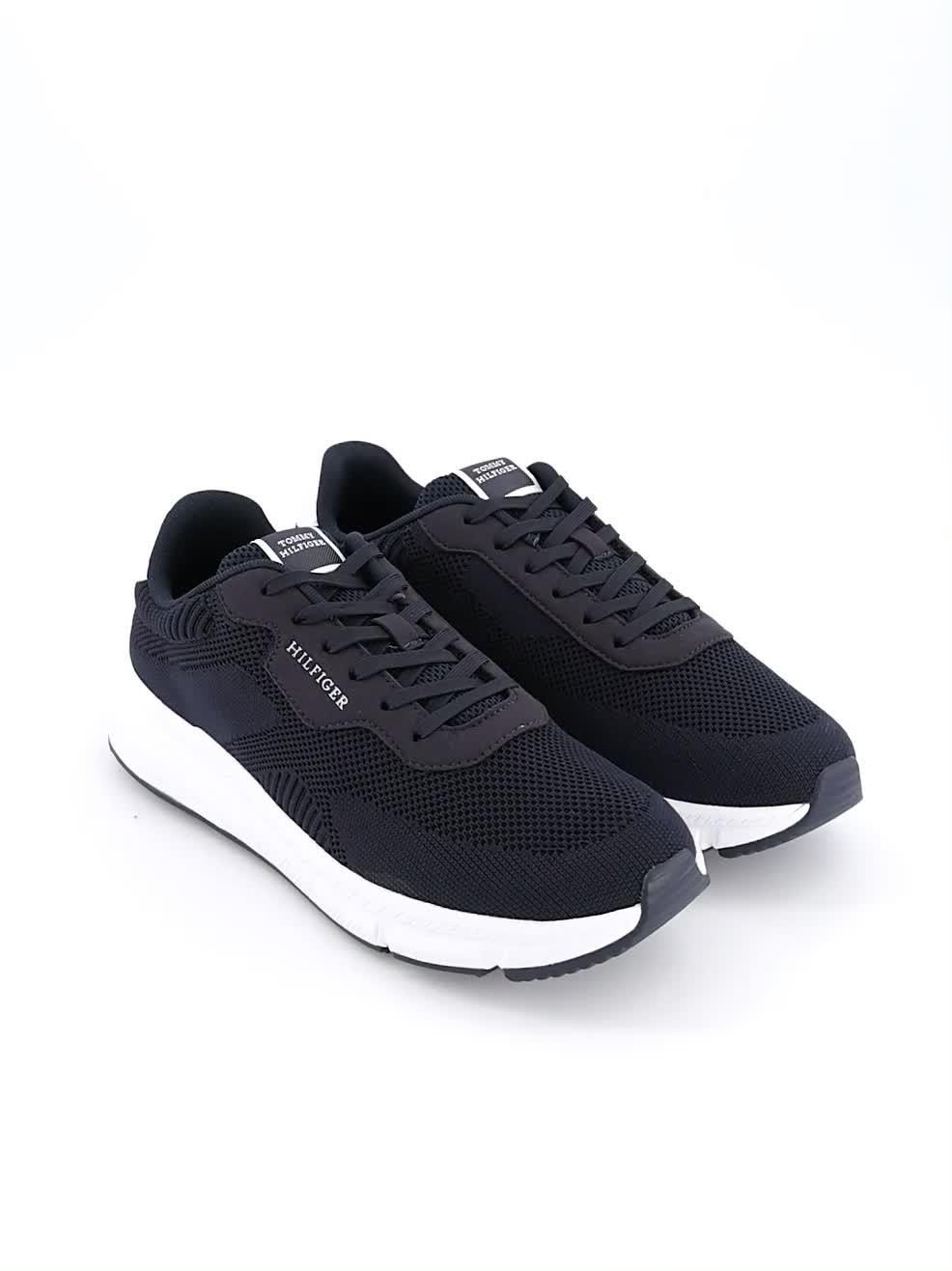 Image thumbnail 7 of 7 of Tommy Hilfiger Lightweight Rwb Knitted Runners - Navy