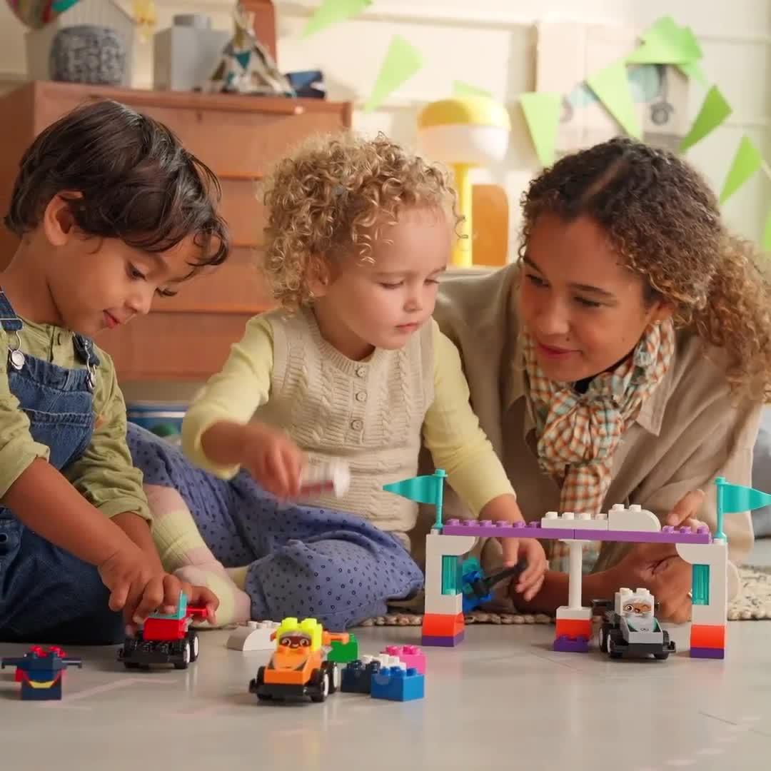 Image thumbnail 8 of 8 of LEGO Duplo F1 Team Race Cars &amp; Drivers Toy Set 10445