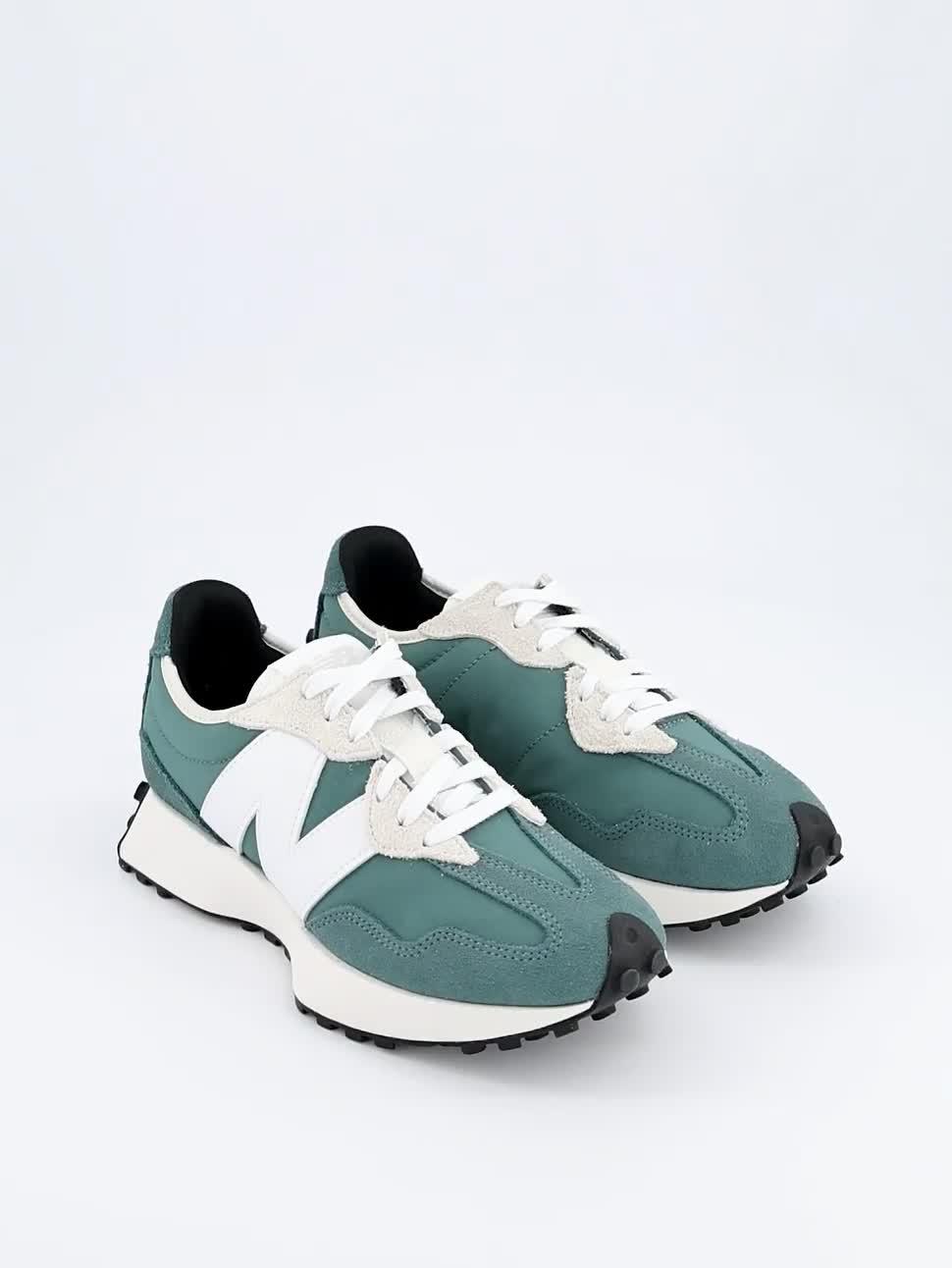 Image thumbnail 7 of 7 of New Balance Unisex 327 Trainers - Green