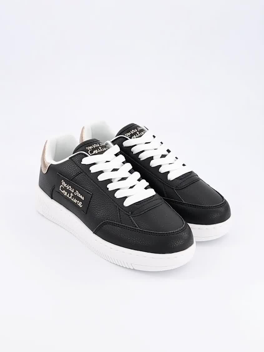 Image thumbnail 7 of 7 of Versace Jeans Couture Script Logo Sneakers - Black