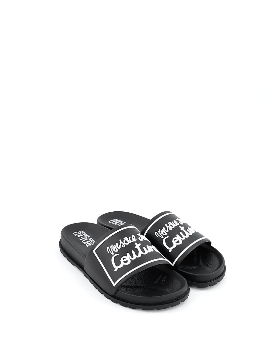 Image thumbnail 6 of 6 of Versace Jeans Couture Script Logo Slider - Black