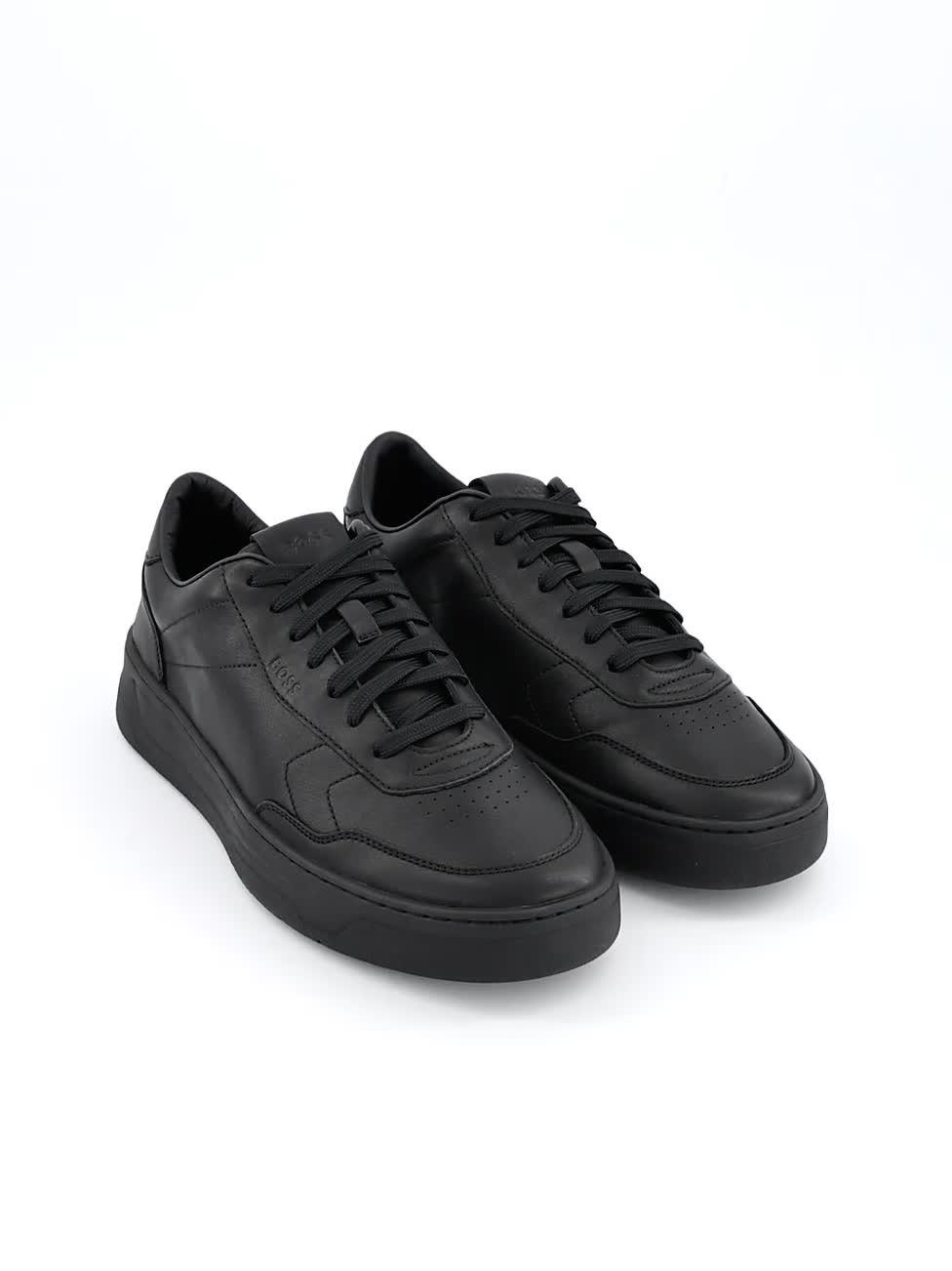 Image thumbnail 7 of 7 of BOSS Maltimore Tennis Leather Trainers - Black