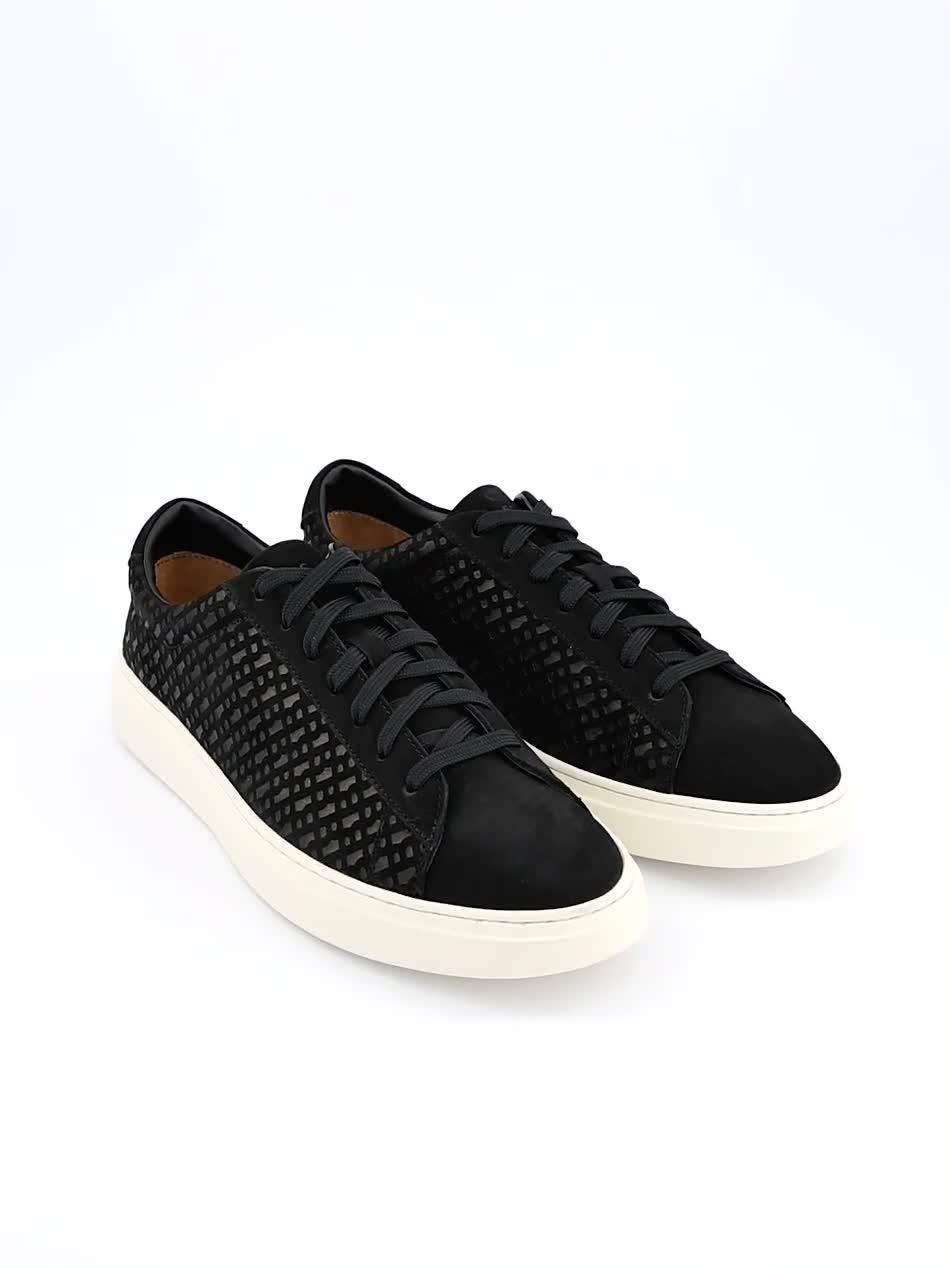 Image thumbnail 7 of 7 of BOSS Kieran Tennis Leather Trainers - Black