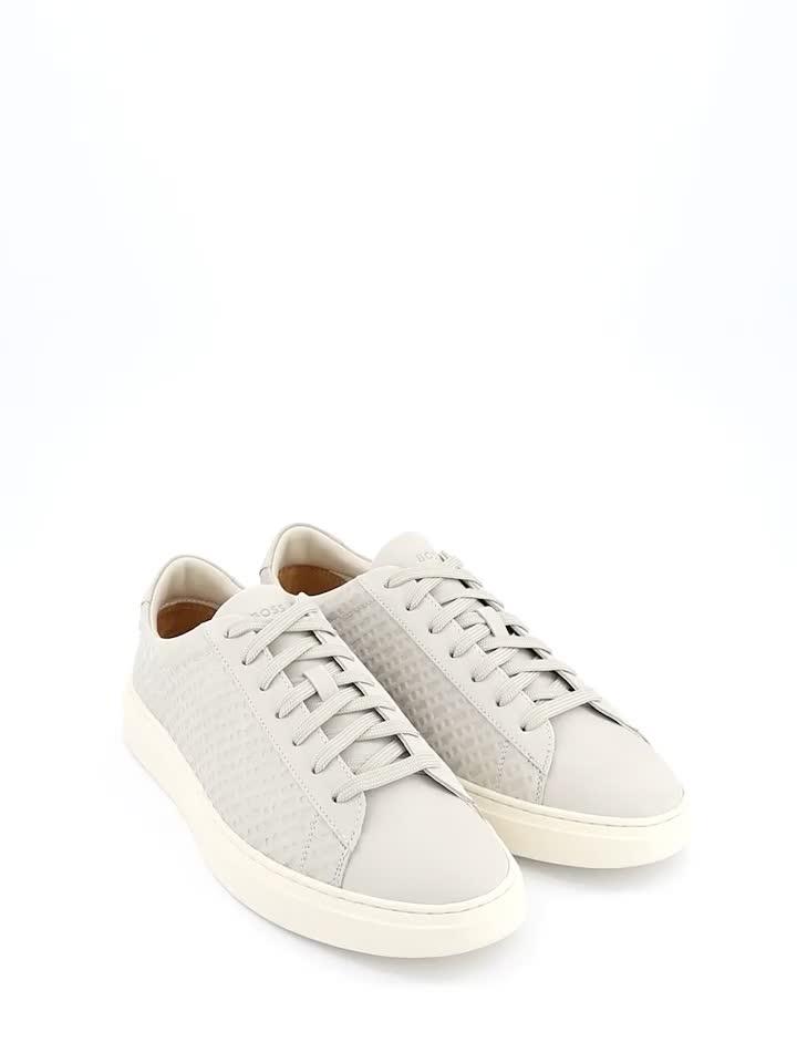 Image thumbnail 7 of 7 of BOSS Kieran Tennis Leather Trainers - Medium Beige
