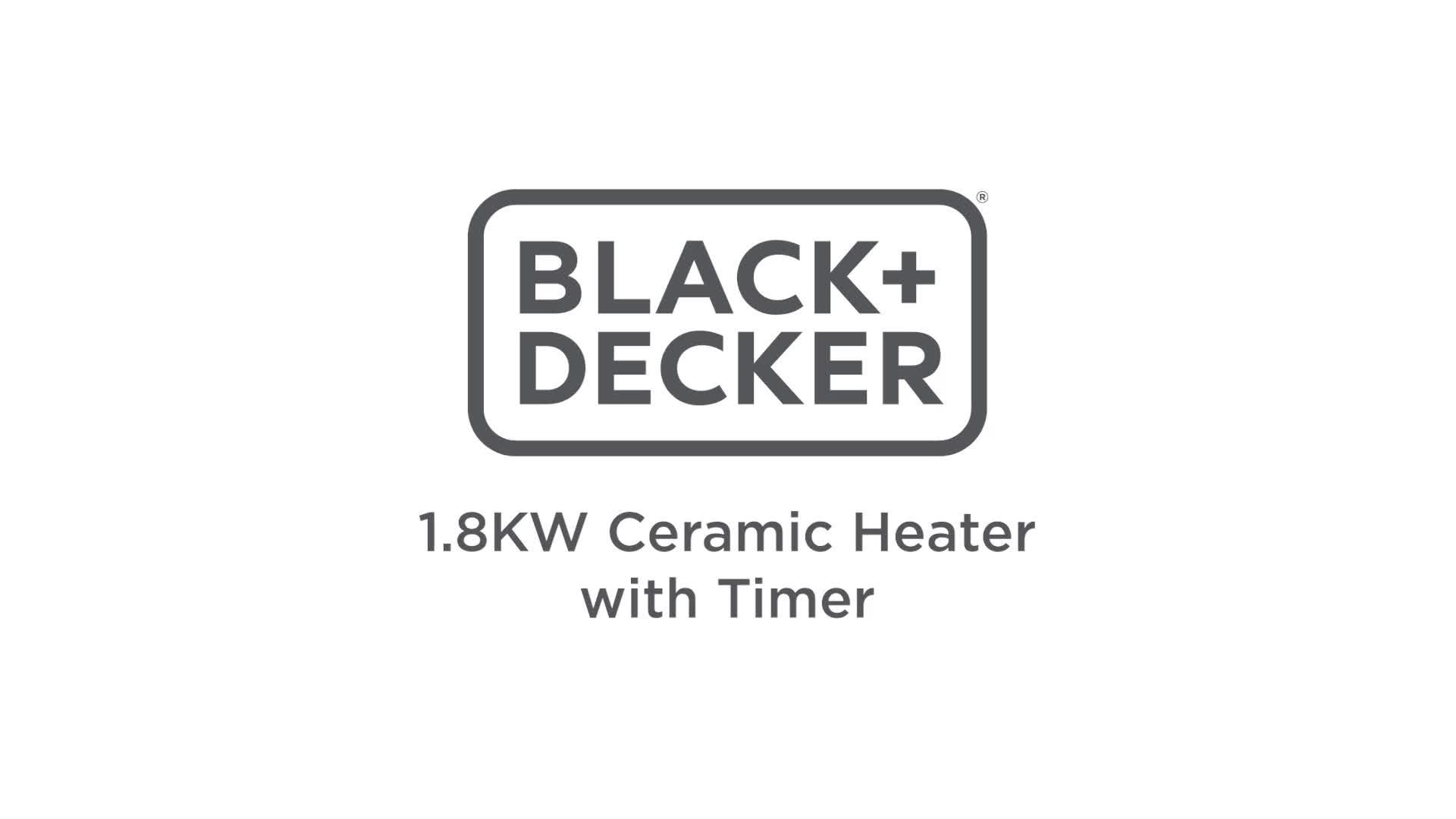 Image thumbnail 8 of 8 of Black & Decker 2kW Smart Glass Panel Heater with 2 Heat Settings - Black