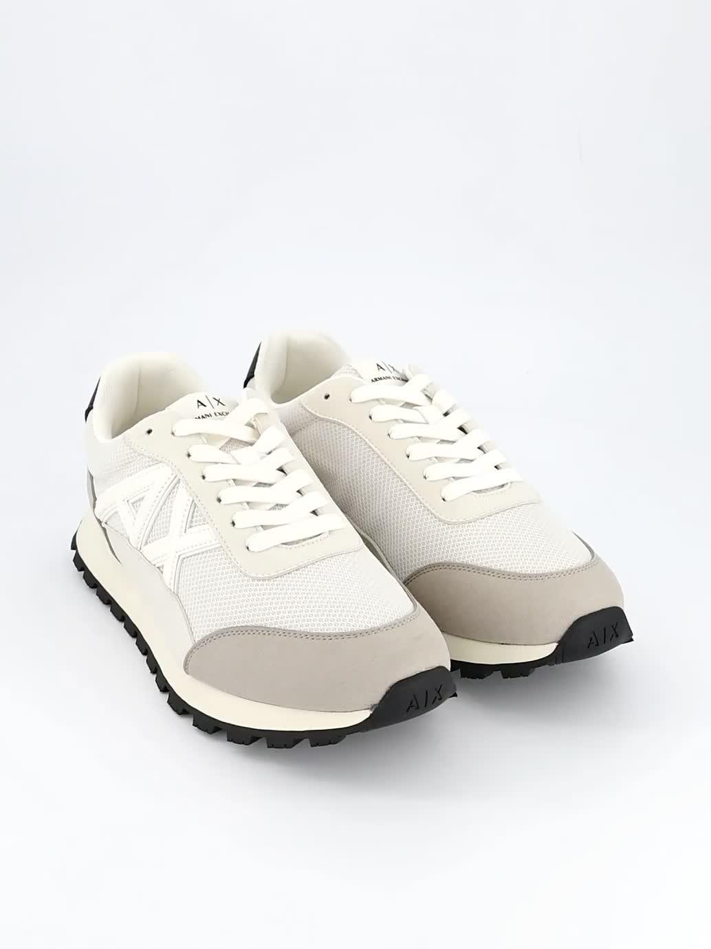 Image thumbnail 6 of 6 of Armani Exchange Large Logo Trainers - Natural