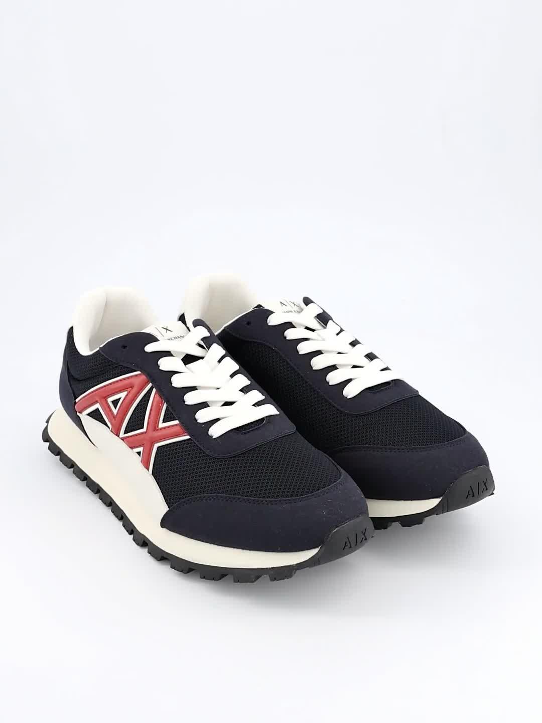 Image thumbnail 6 of 6 of Armani Exchange Large Logo Trainers - Navy