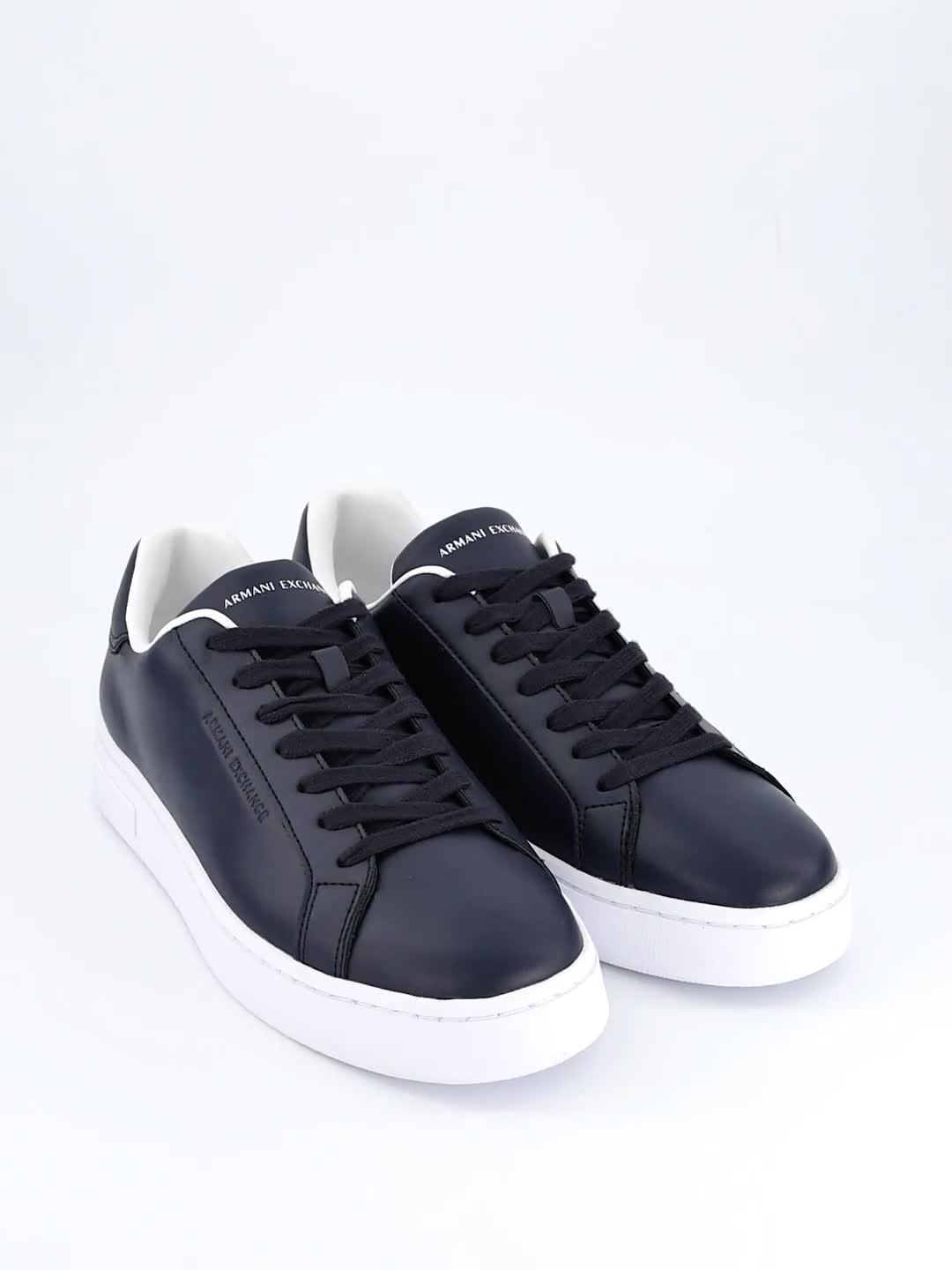 Image thumbnail 6 of 6 of Armani Exchange Action Leather Trainers - Navy