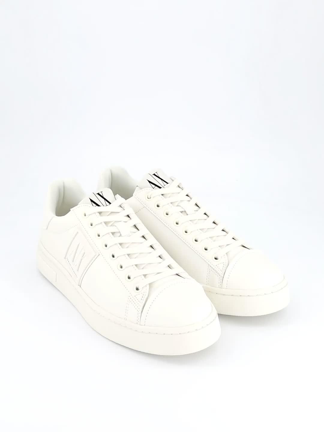 Image thumbnail 6 of 6 of Armani Exchange Badge Detail Trainers - White