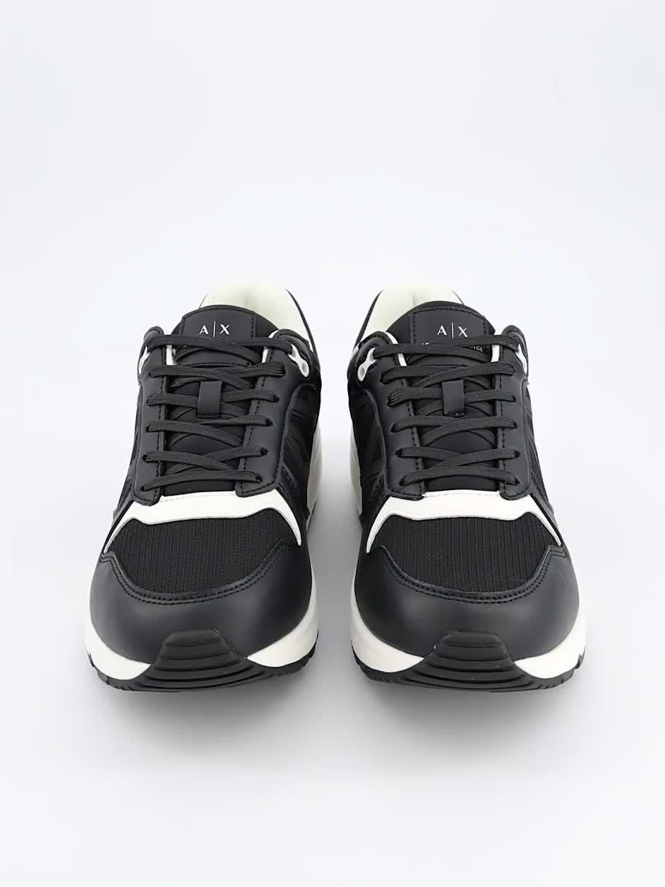 Image thumbnail 6 of 6 of Armani Exchange Tonal Logo Trainers - Navy