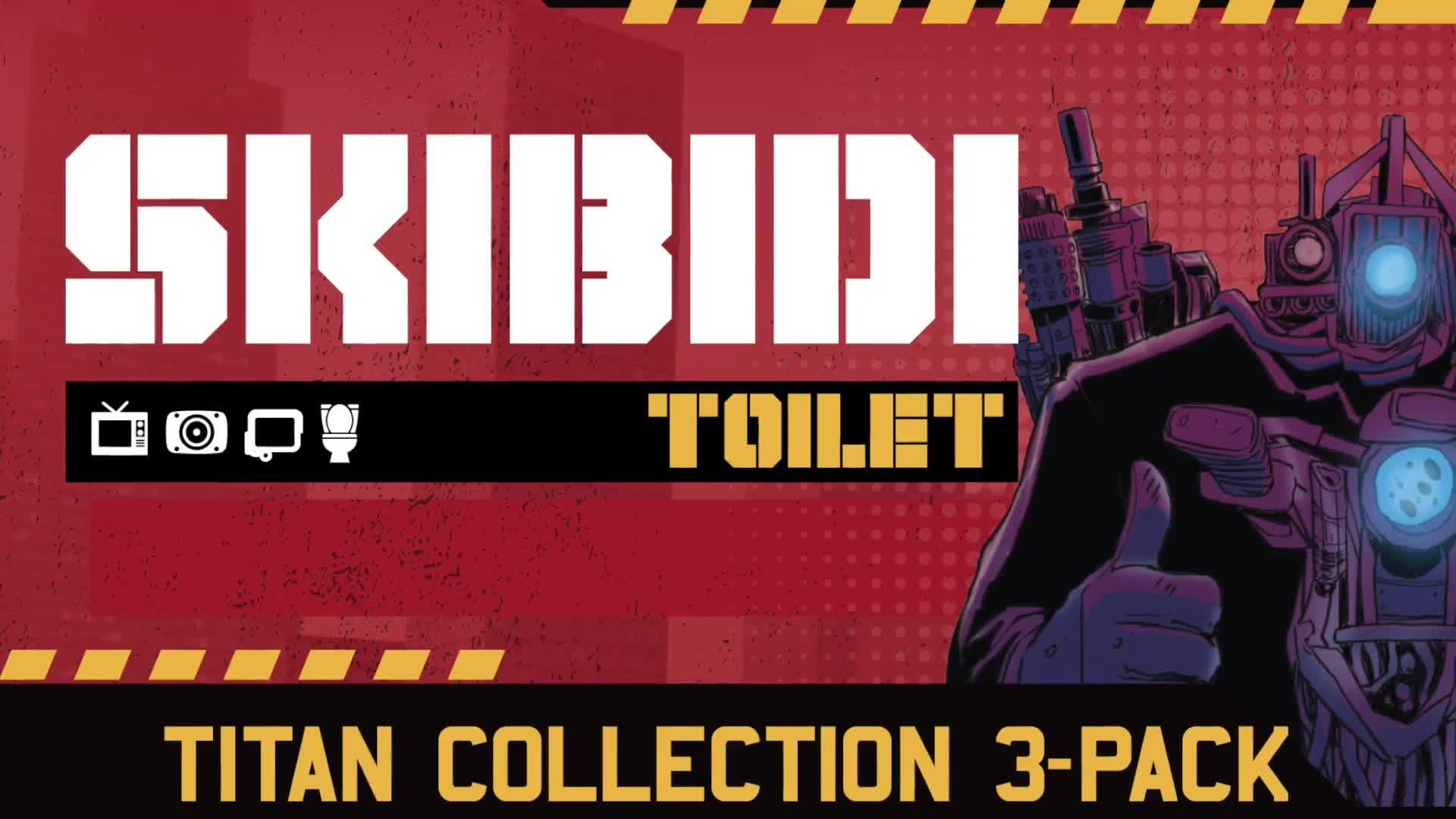 Image thumbnail 8 of 8 of Skibidi Toilet Skibidi Toilet Titan 3 Pack