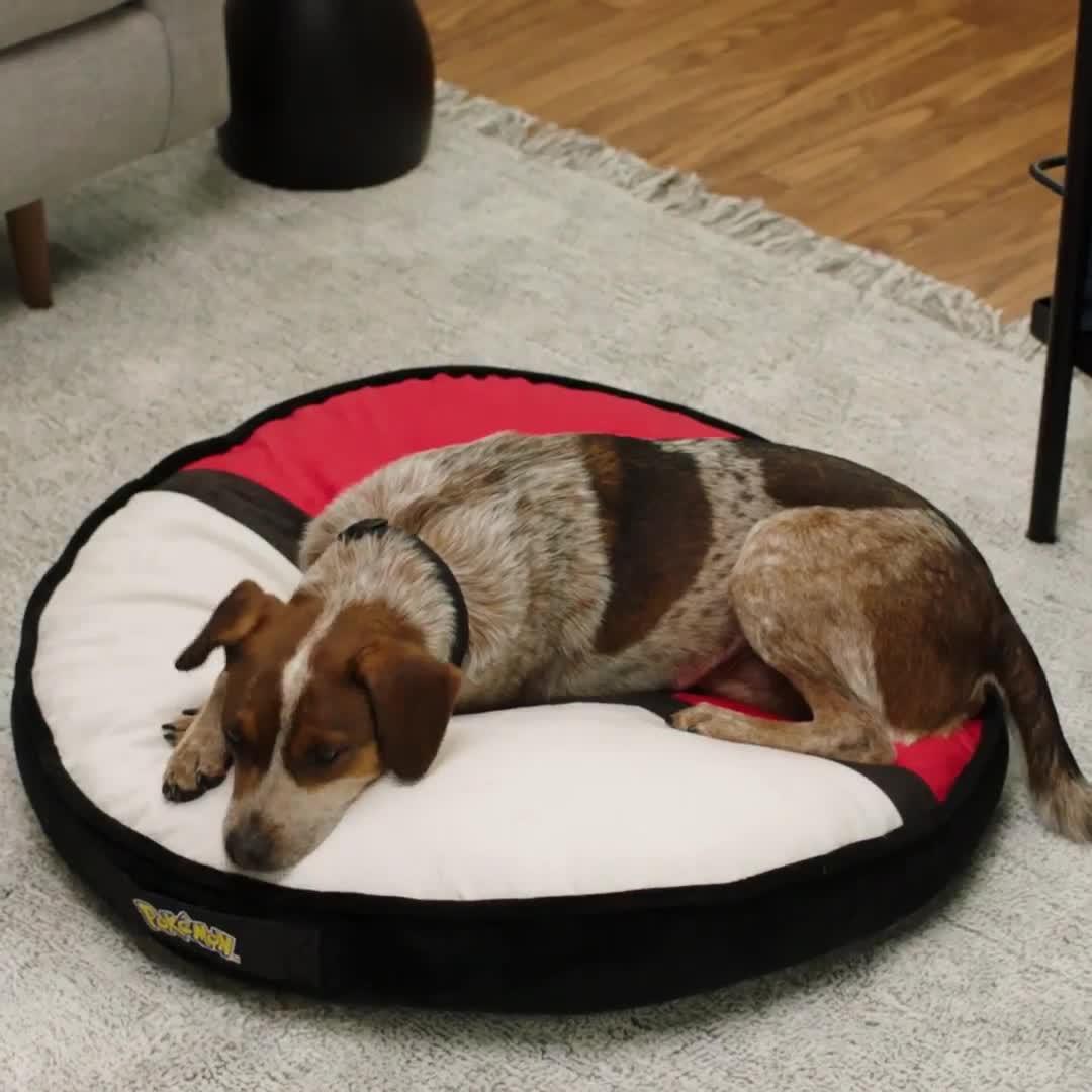 Image thumbnail 7 of 7 of Pokemon Pok&eacute;&nbsp;Ball Pillow Pet Bed - 30-Inch Pet Bed with Machine Washable Removable Cover and Grip Dots