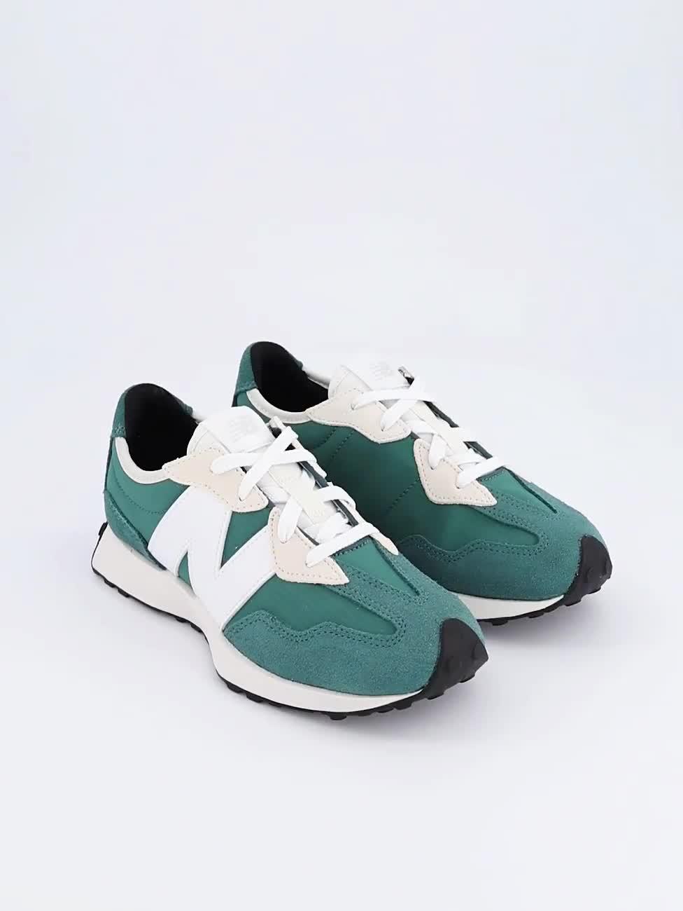 Image thumbnail 6 of 6 of New Balance Junior 327 Lace Up Trainers -Green - New Spruce