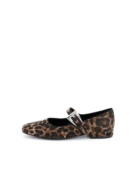 Image thumbnail 8 of 8 of V by Very Leopard Ballet Pump - Brown