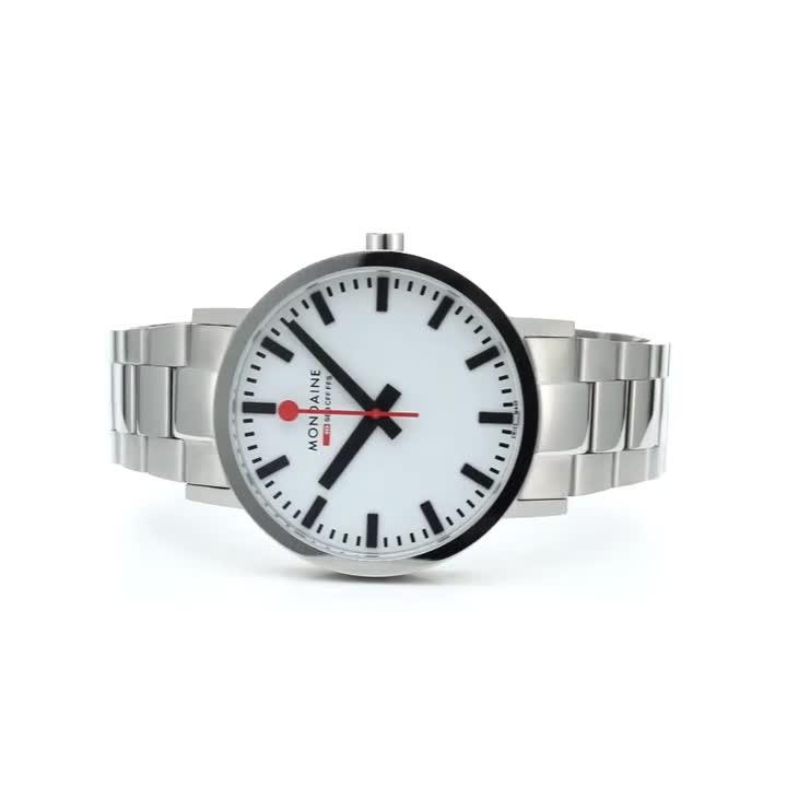 Image thumbnail 8 of 8 of Mondaine Mens 40mm Classic Stainless Steel Strap Watch