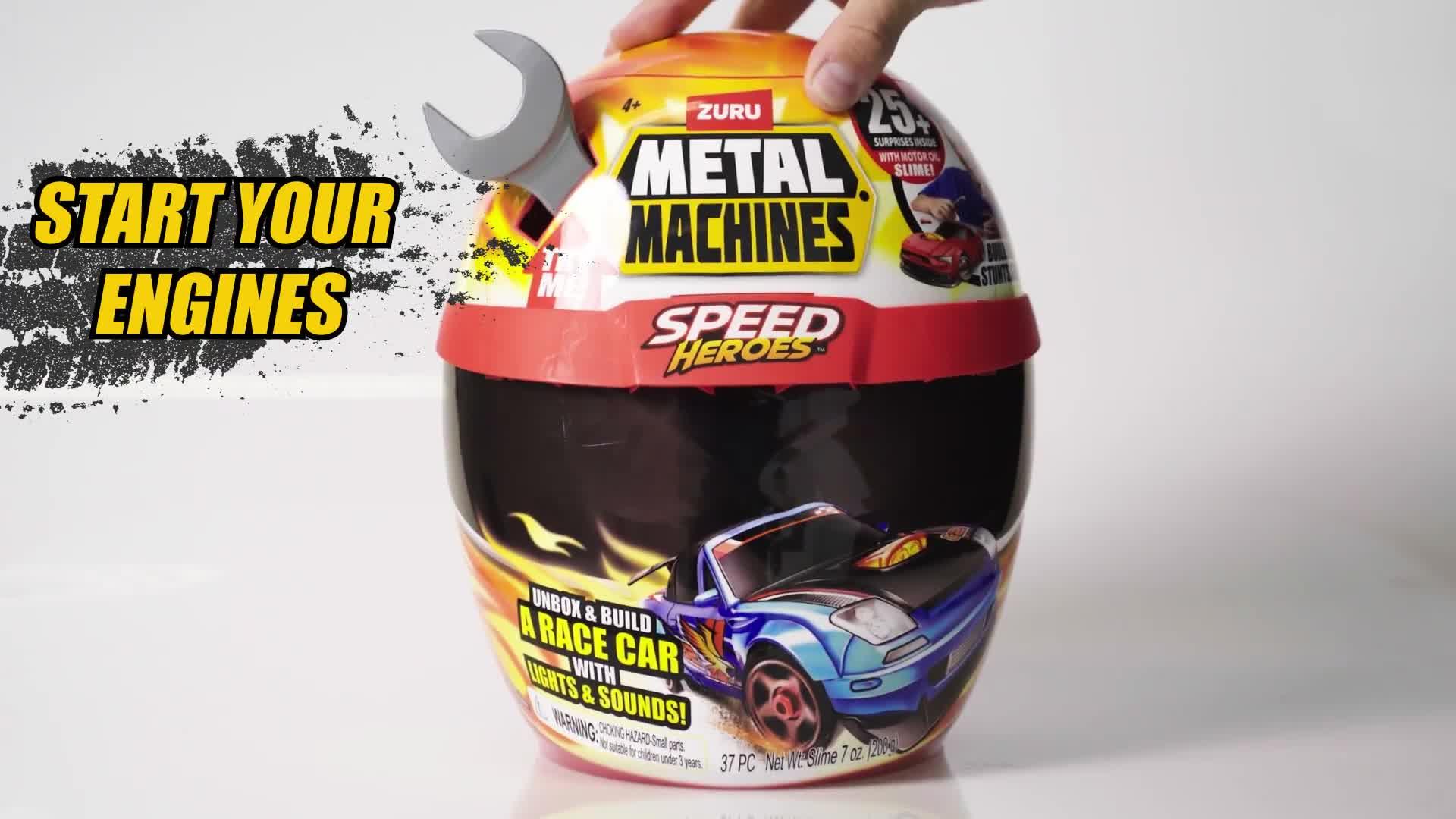 Image thumbnail 8 of 8 of Zuru Metal Machines Speed Heroes Helmet Playset