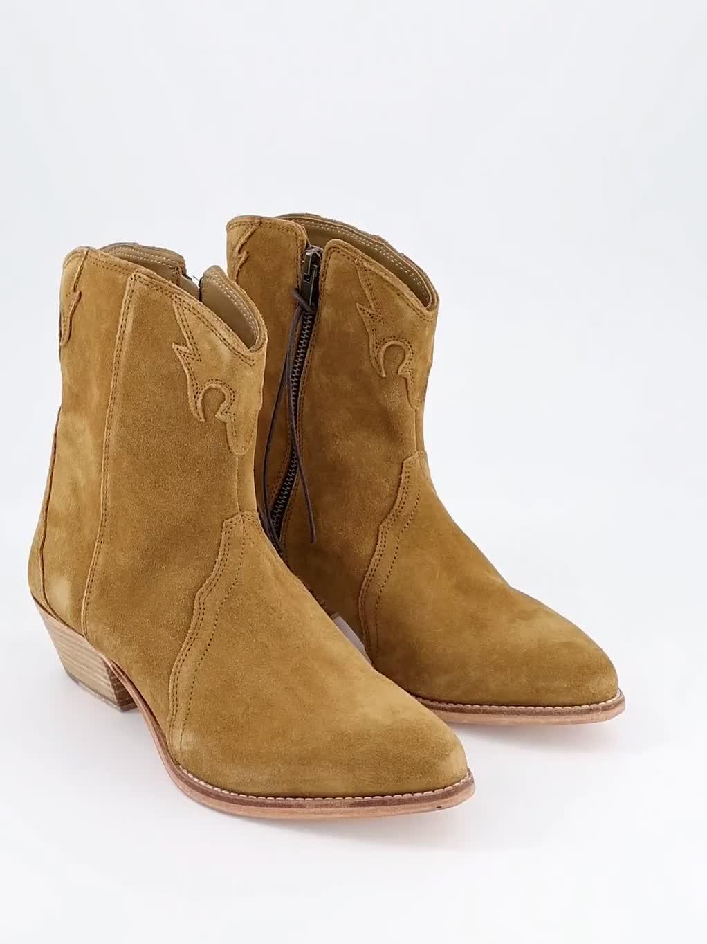 Image thumbnail 7 of 7 of FREE PEOPLE New Frontier Western Boots - Brown