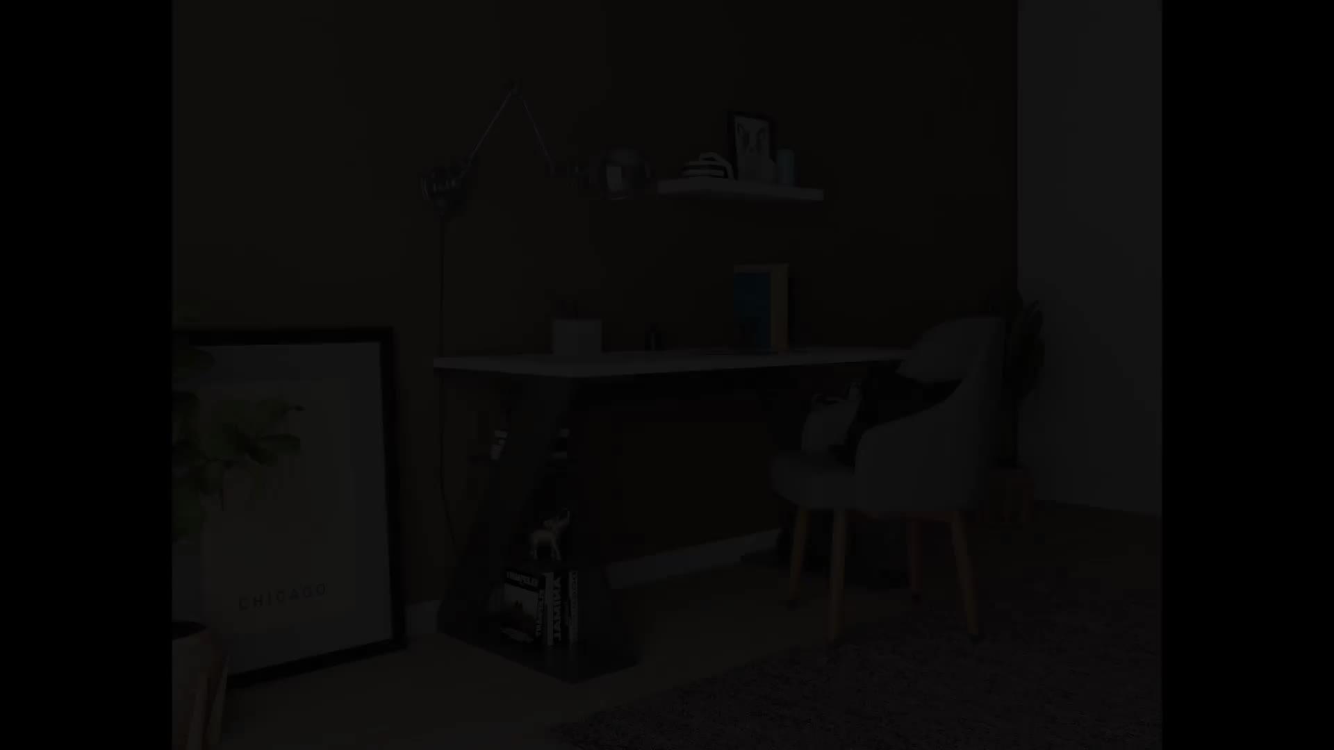 Image thumbnail 5 of 5 of Decortie Papillon Desk - White