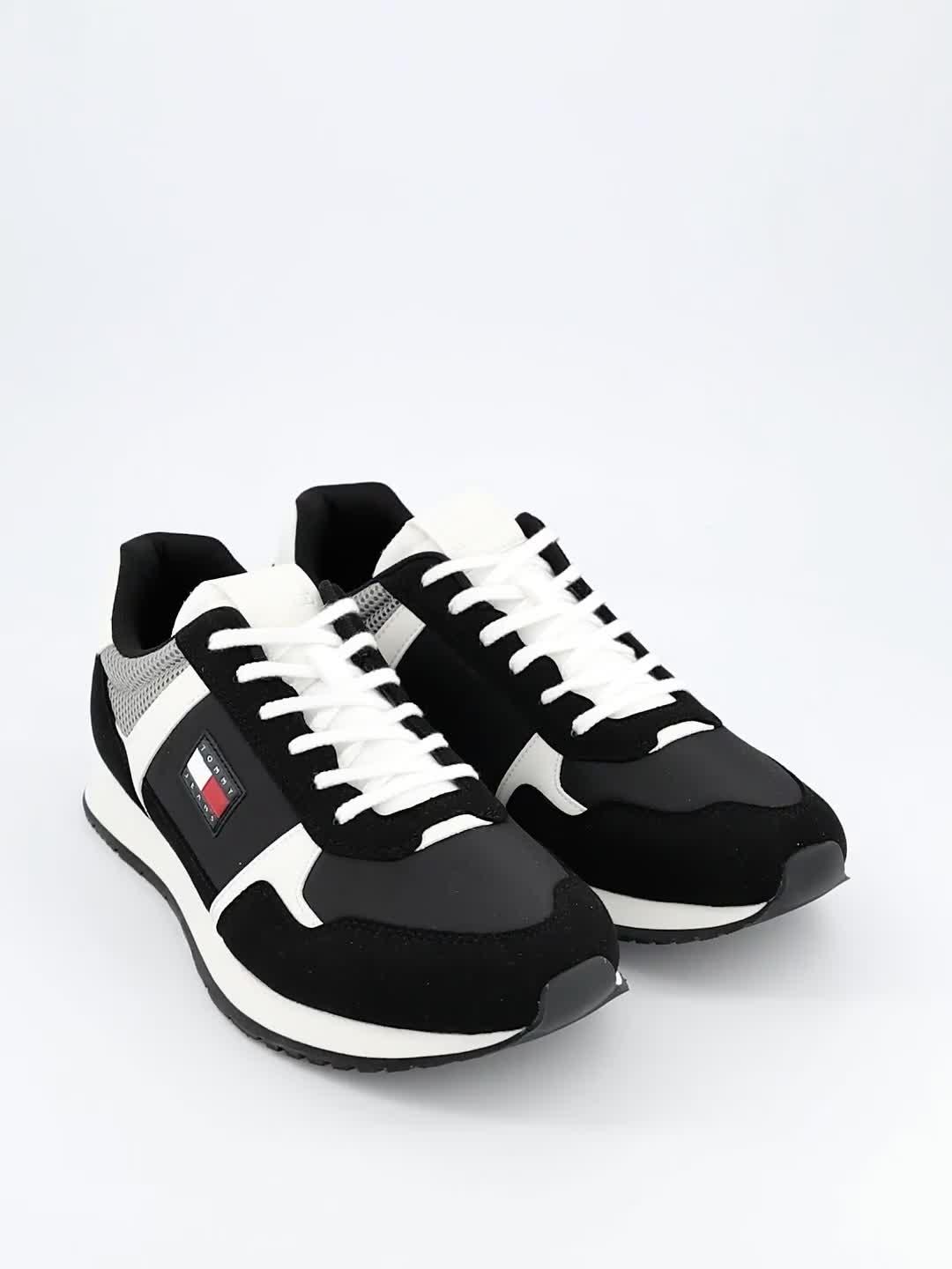 Image thumbnail 7 of 7 of Tommy Jeans Casual Runner Trainers - Black/White