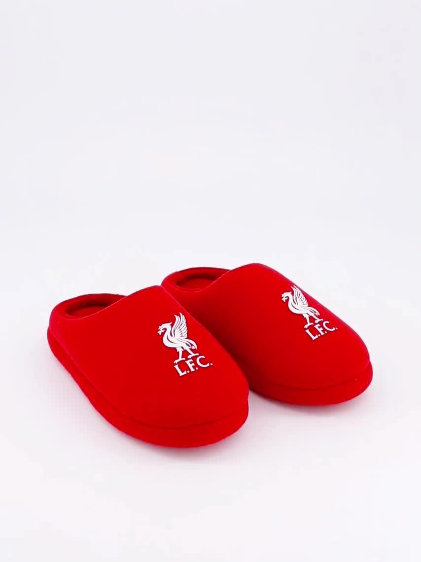 Image thumbnail 6 of 6 of Liverpool FC Liverpool FC Junior Logo Detail Slippers - Red