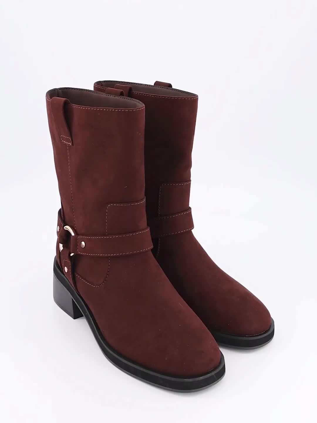 Image thumbnail 7 of 7 of The Very Collection Biker Calf Boot - Brown