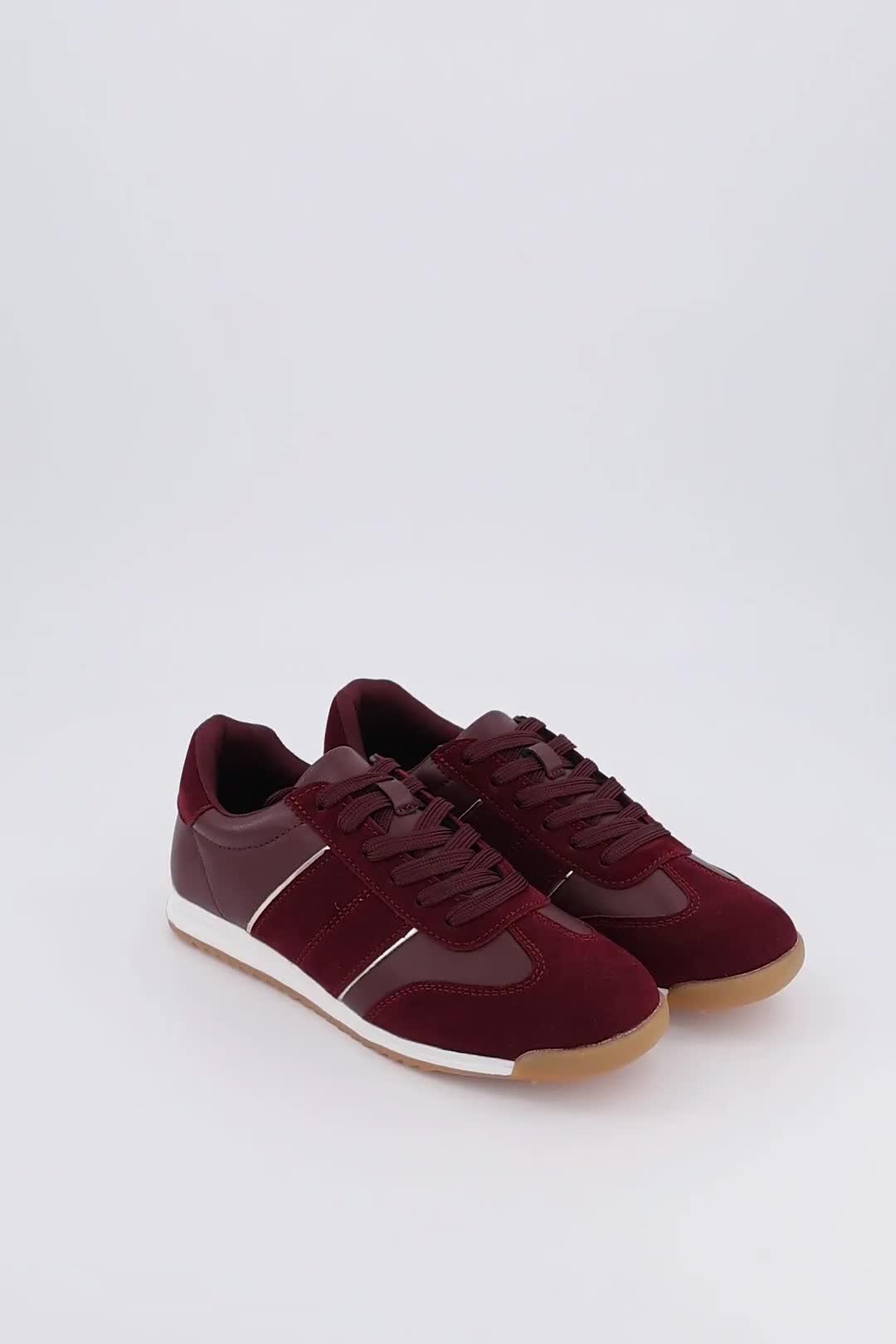 Image thumbnail 7 of 7 of The Very Collection Burgundy&nbsp;Trainers