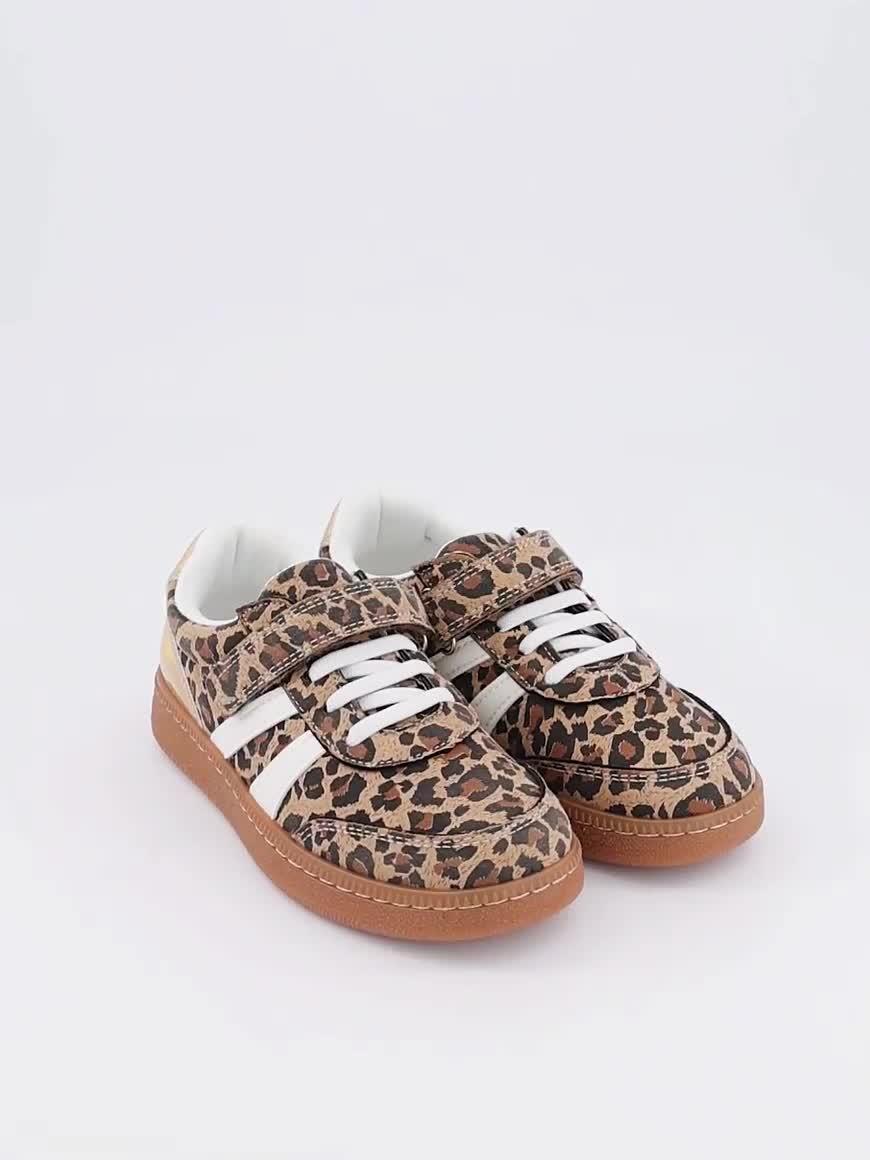 Image thumbnail 7 of 7 of The Very Collection Girls Leopard Print Trainer - Brown