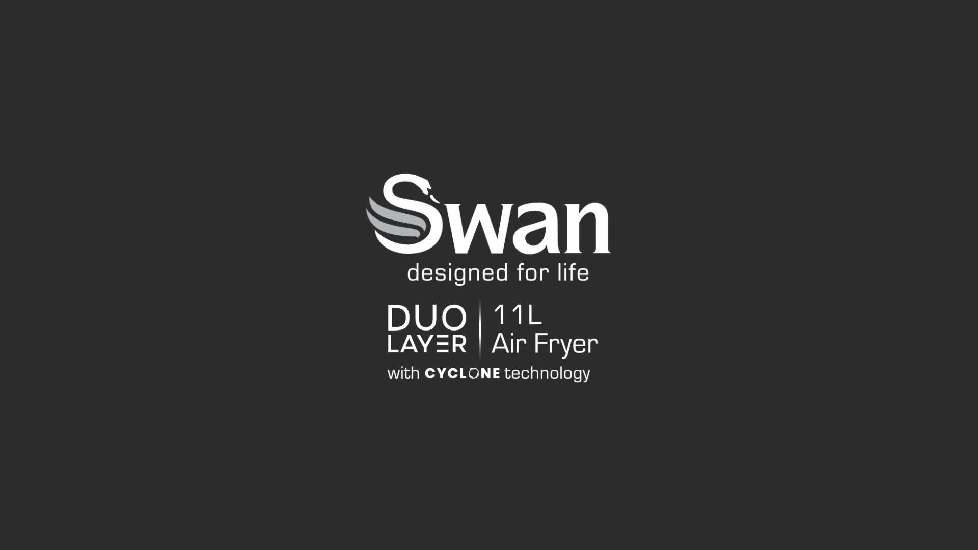Image thumbnail 8 of 8 of Swan SD10522BLK 11L Twin Stack Air Fryer - Black