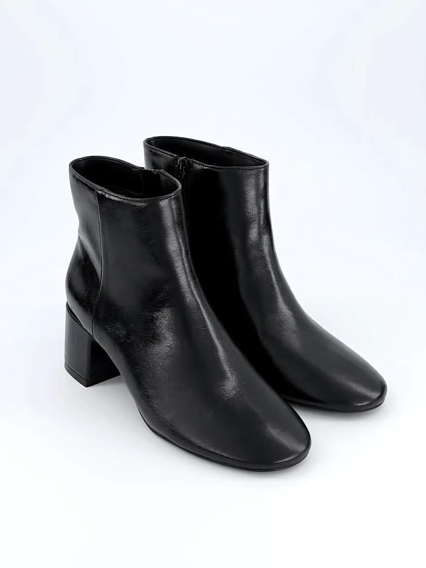 Image thumbnail 7 of 7 of The Very Collection Low Block Heel Ankle Boot - Black