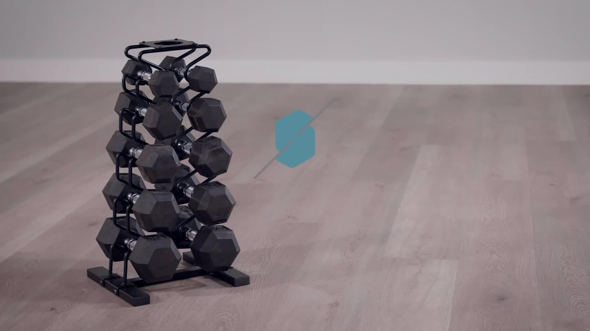 Image thumbnail 8 of 8 of Marcy Marcy DBR-150 Dumbell Set &amp; Rack