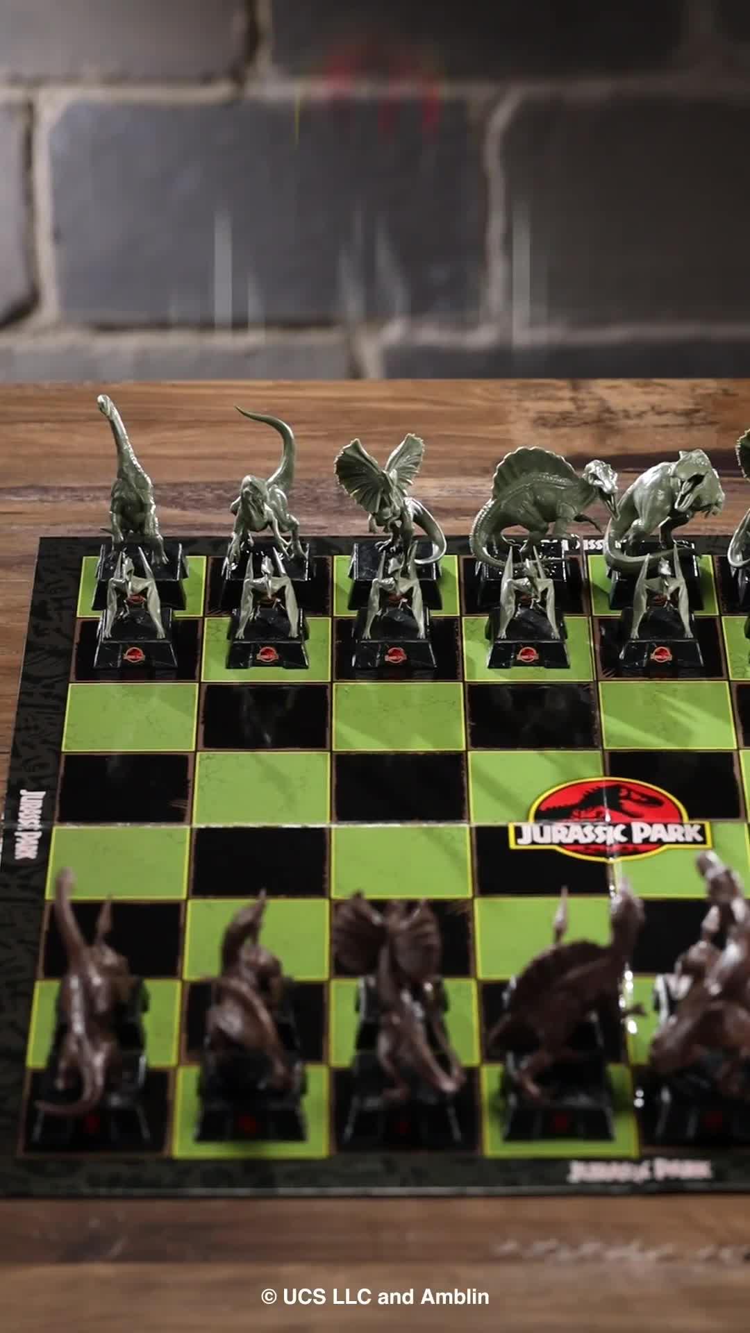 Image thumbnail 7 of 7 of Jurassic Park The Noble Collection&nbsp;Jurassic Park Chess Set