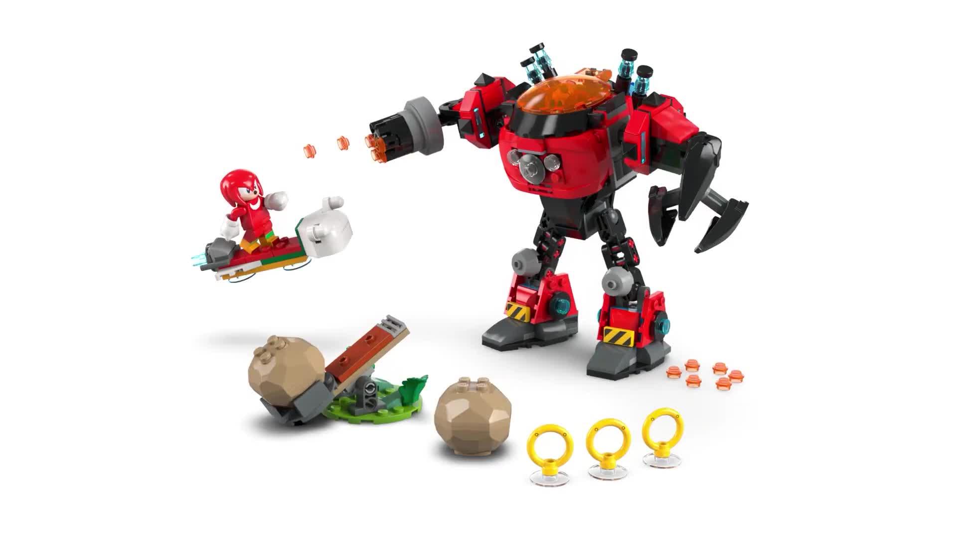 Image thumbnail 8 of 8 of LEGO Sonic Knuckles vs. Dr. Eggman Egg Crusher Mech 77005