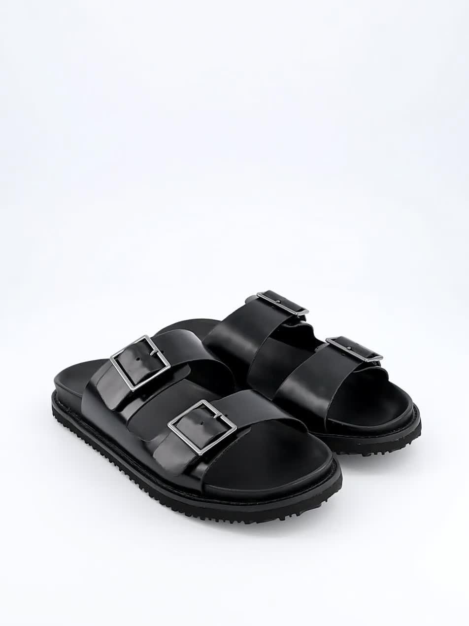Image thumbnail 6 of 6 of Jack & Jones Moralli Leather Sandal - Black