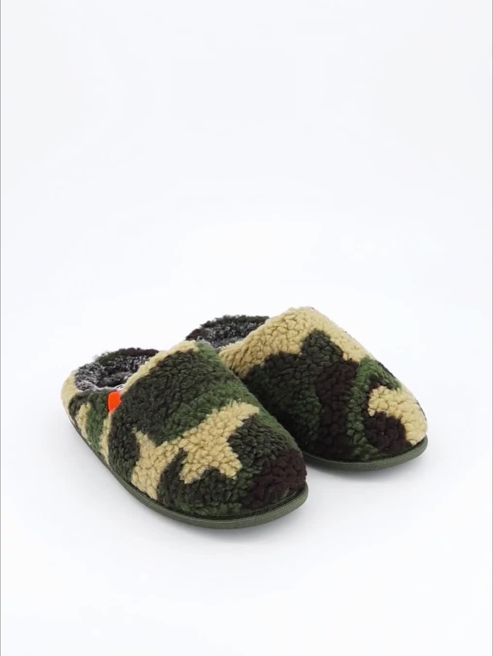 Image thumbnail 6 of 6 of The Very Collection Older Boys Camo Mule Slipper - Green