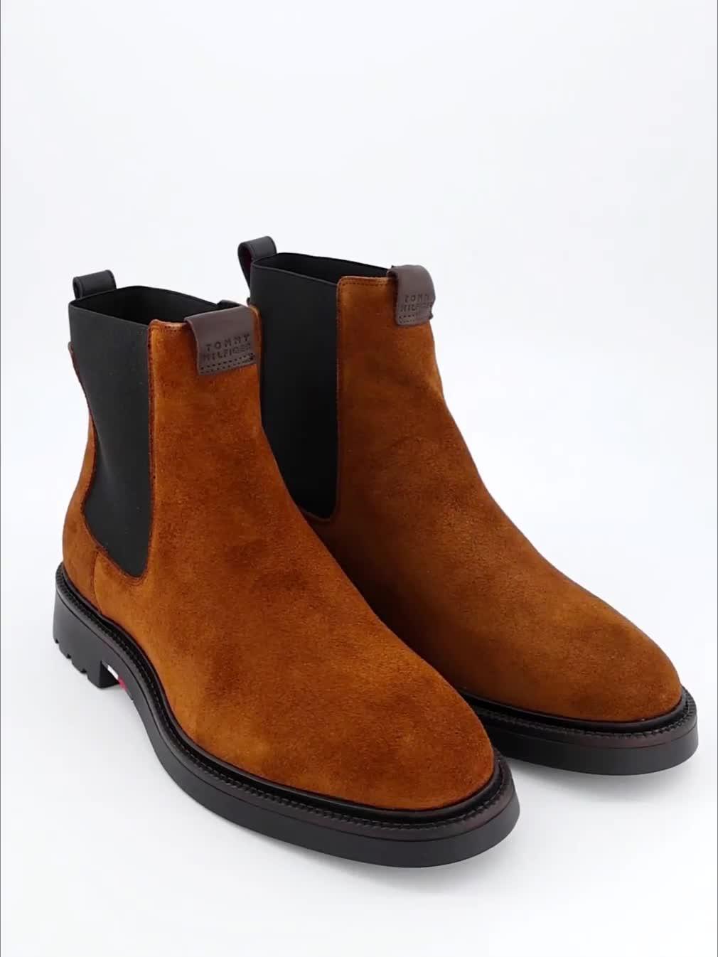 Image thumbnail 7 of 7 of Tommy Hilfiger Comfort Suede Chelsea Boots - Brown