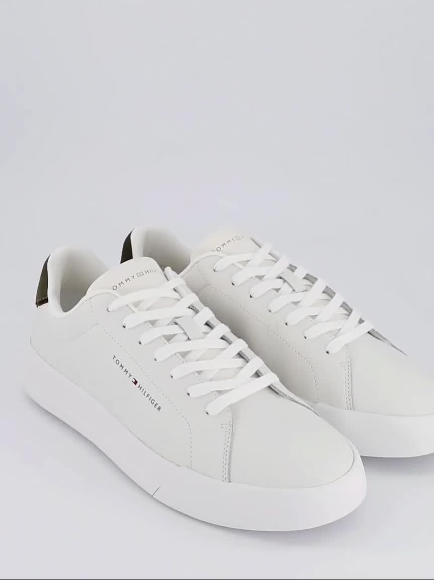 Image thumbnail 7 of 7 of Tommy Hilfiger Court Leather Trainers - White