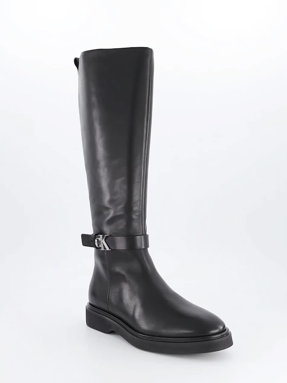 Image thumbnail 8 of 8 of Calvin Klein Metal Logo&nbsp;Boots - Black