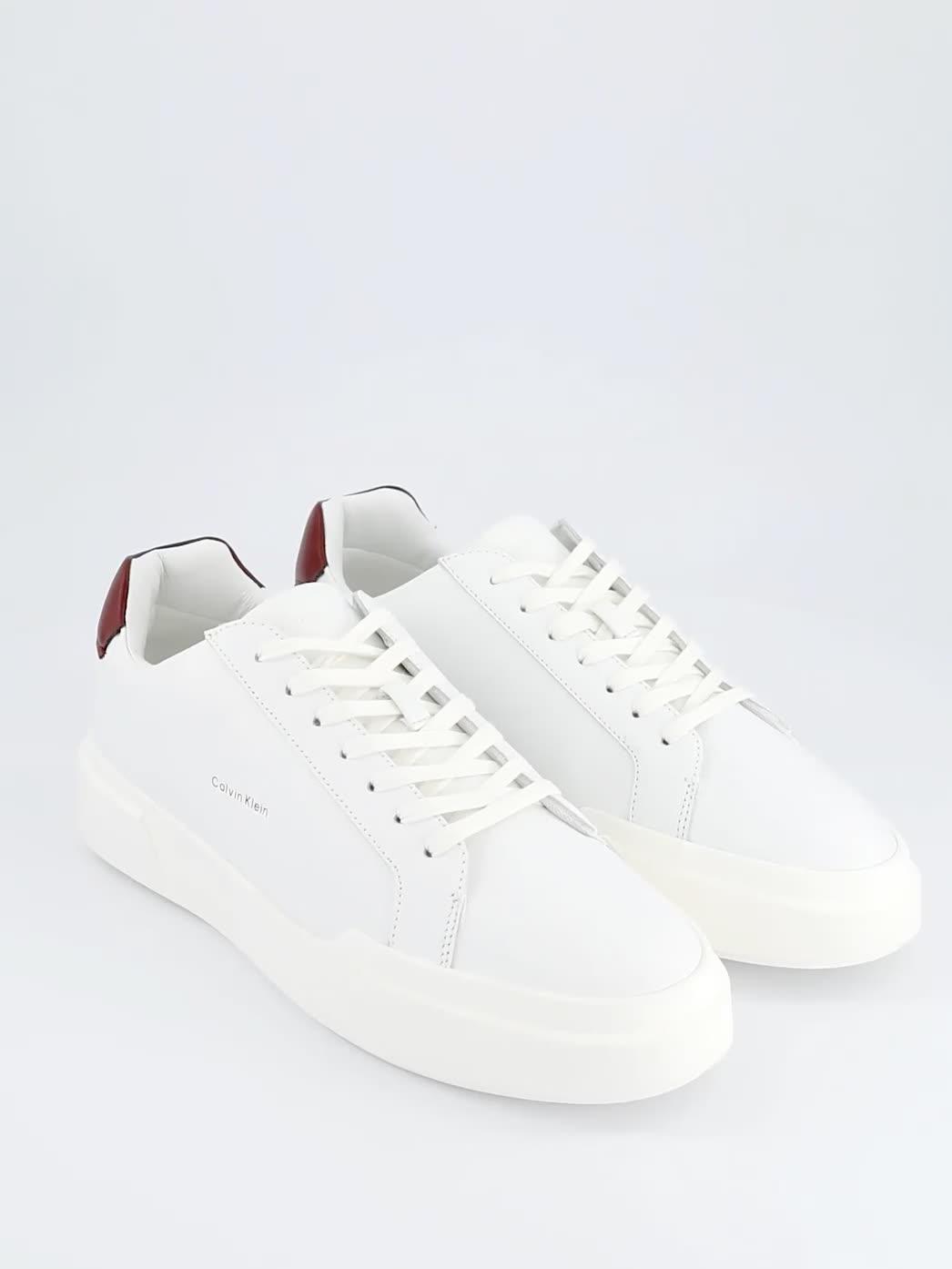 Image thumbnail 7 of 7 of Calvin Klein Chunky Cupsole Laceup Leather Trainers - White