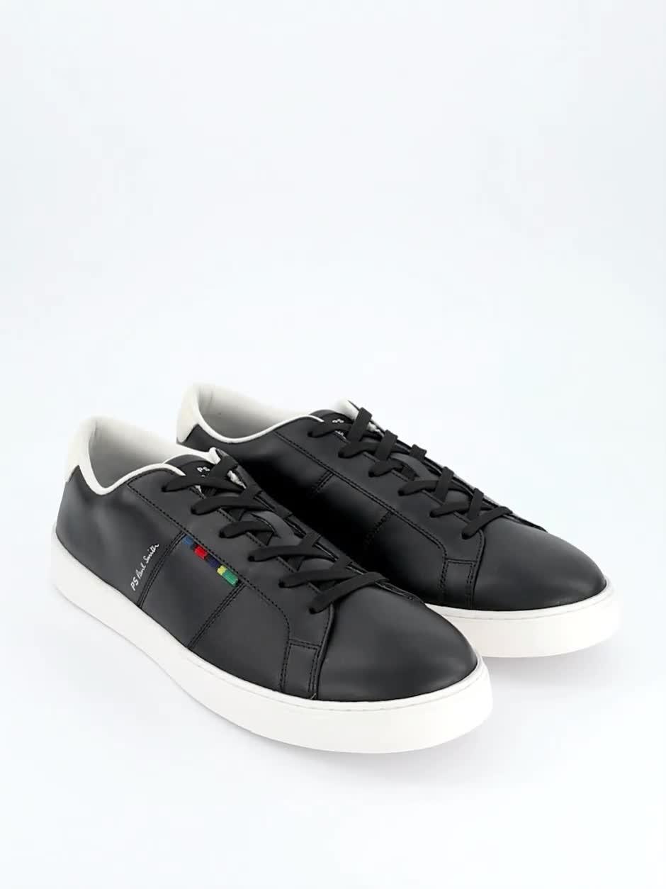 Image thumbnail 7 of 7 of PS PAUL SMITH Beech Logo Leather Trainers - Black
