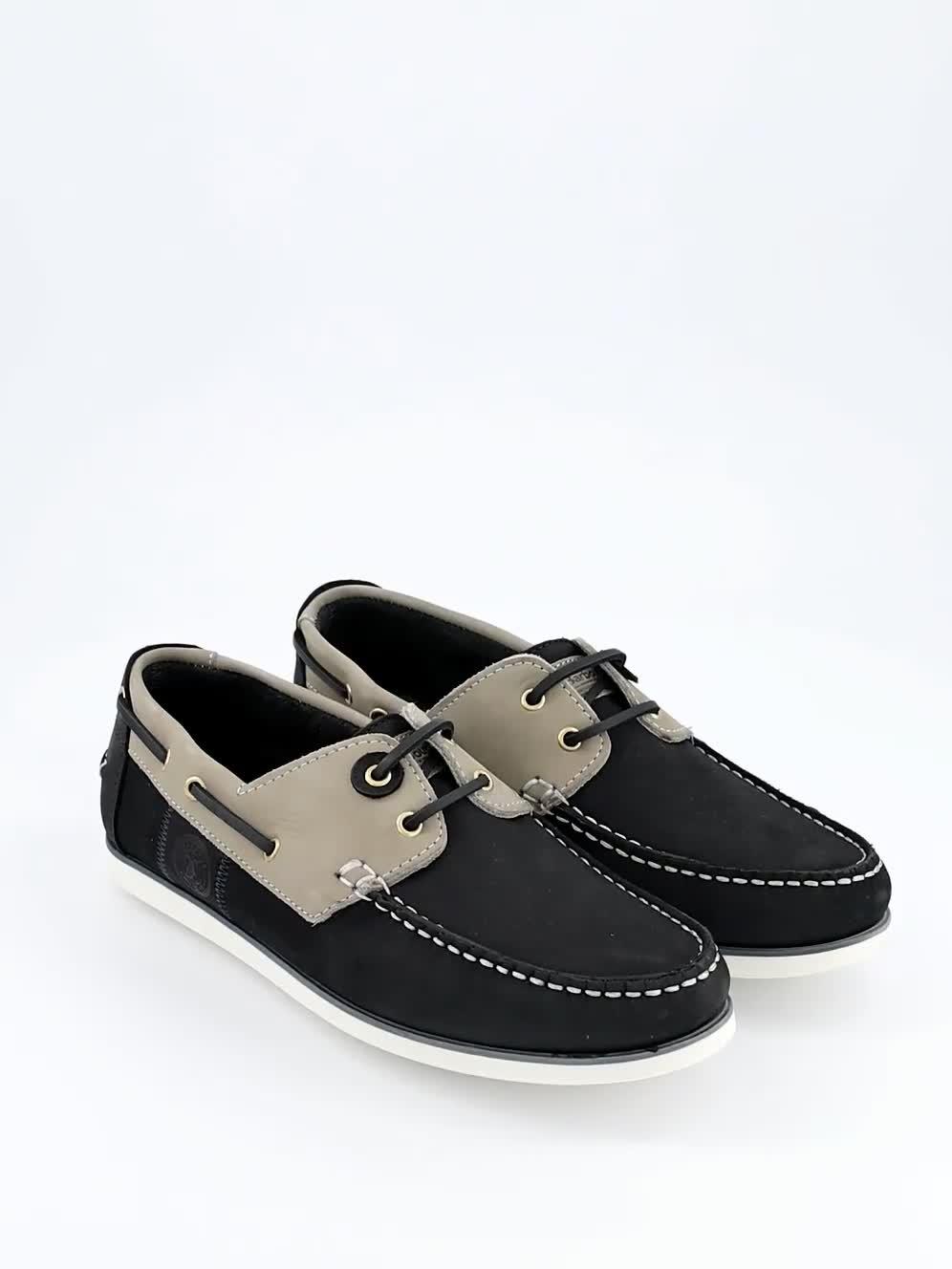 Image thumbnail 7 of 7 of Barbour Wake Boat Shoes - Navy