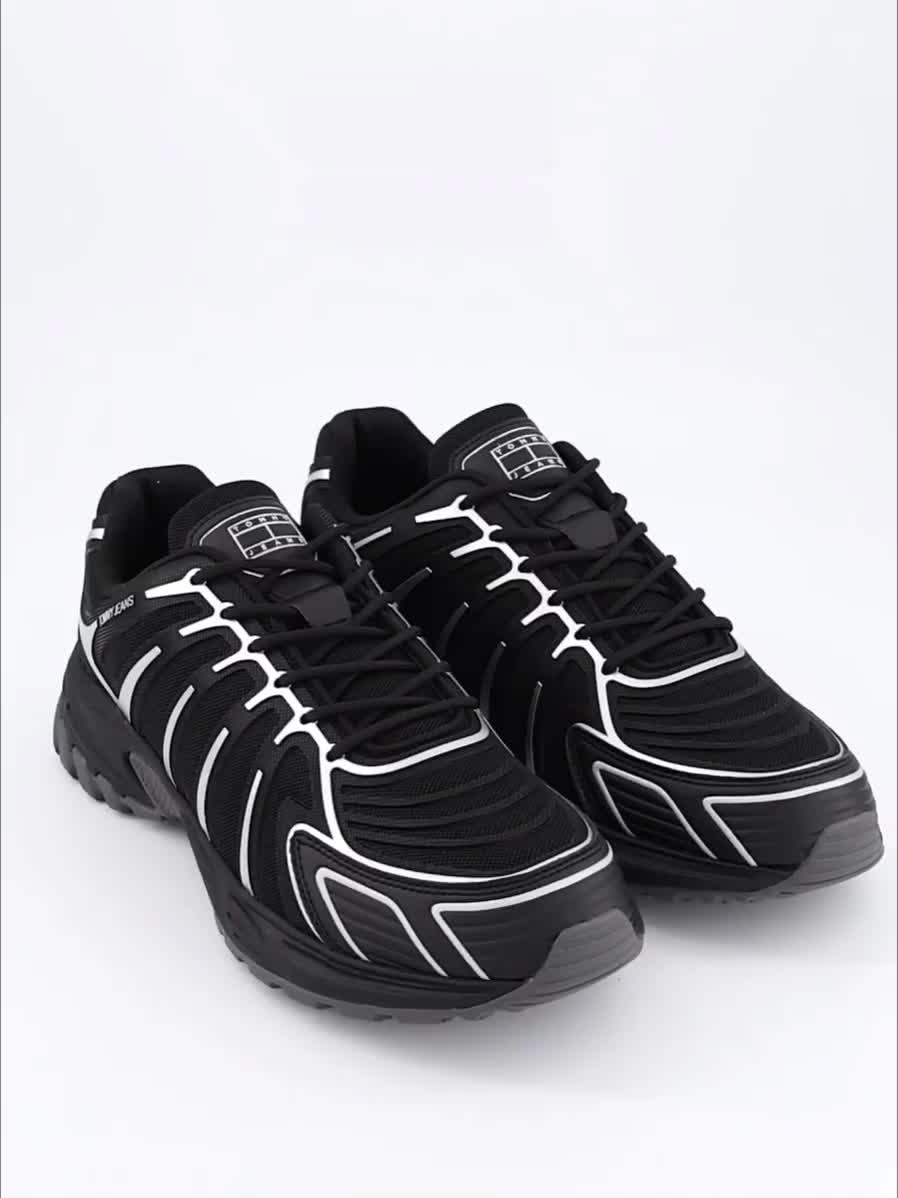Image thumbnail 7 of 7 of Tommy Jeans Tjm Outdoor Runner Tech Trainers - Black