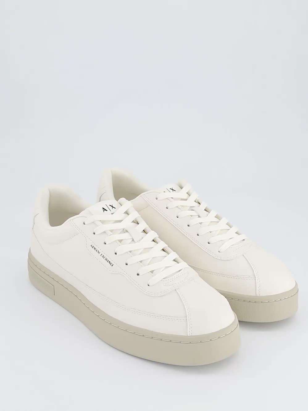 Image thumbnail 7 of 7 of Armani Exchange London Tumbled Pu Gumsole Trainer - Off White