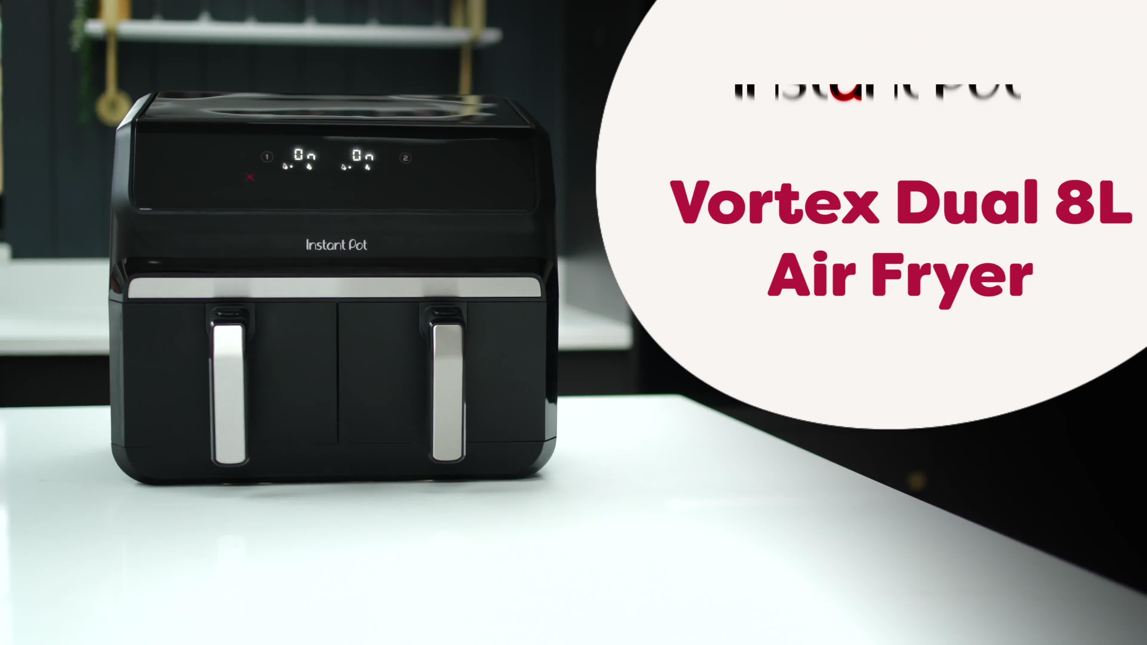 Image thumbnail 8 of 8 of Instant Instant Pot Vortex Dual 8L Air Fryer -&nbsp;Black Pepper